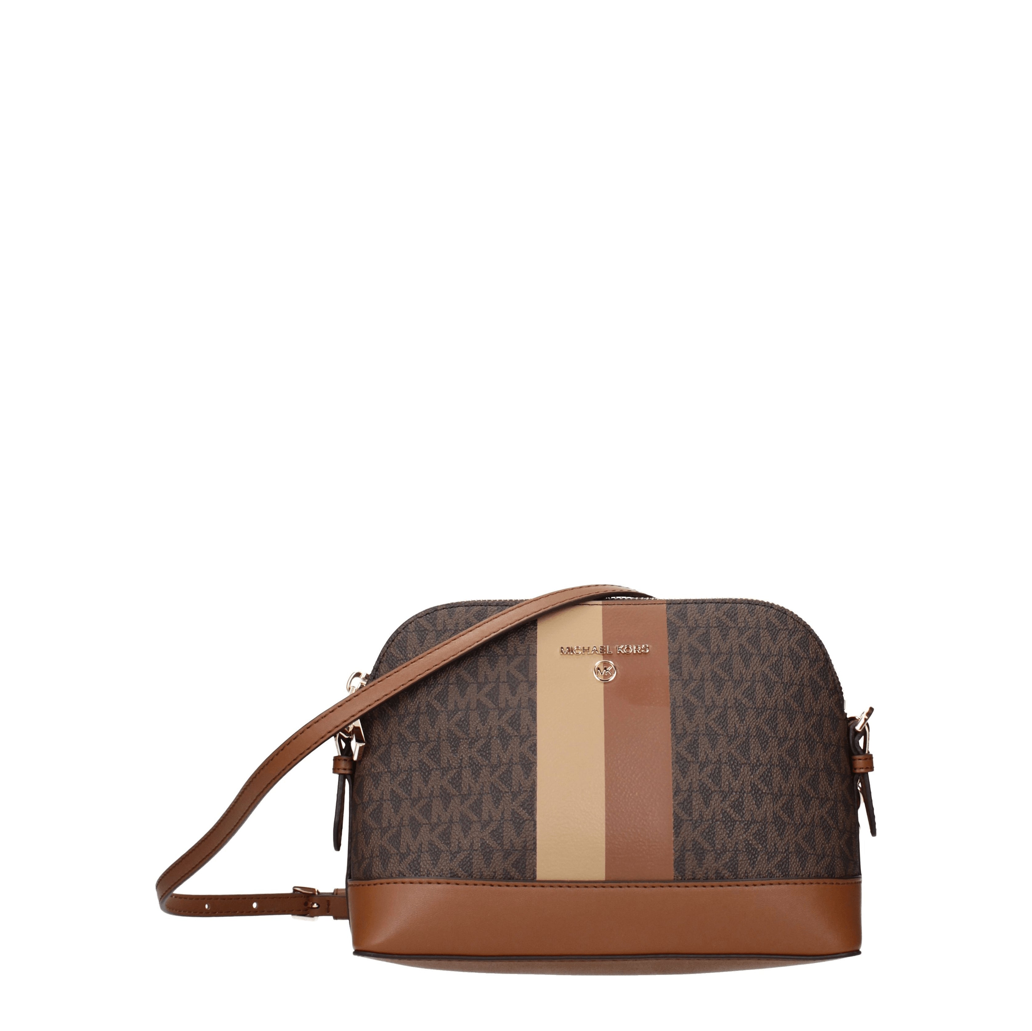 Michael Kors Crossbody Bags Women Fabric Brown Luggage B Exit B Exit top shop online