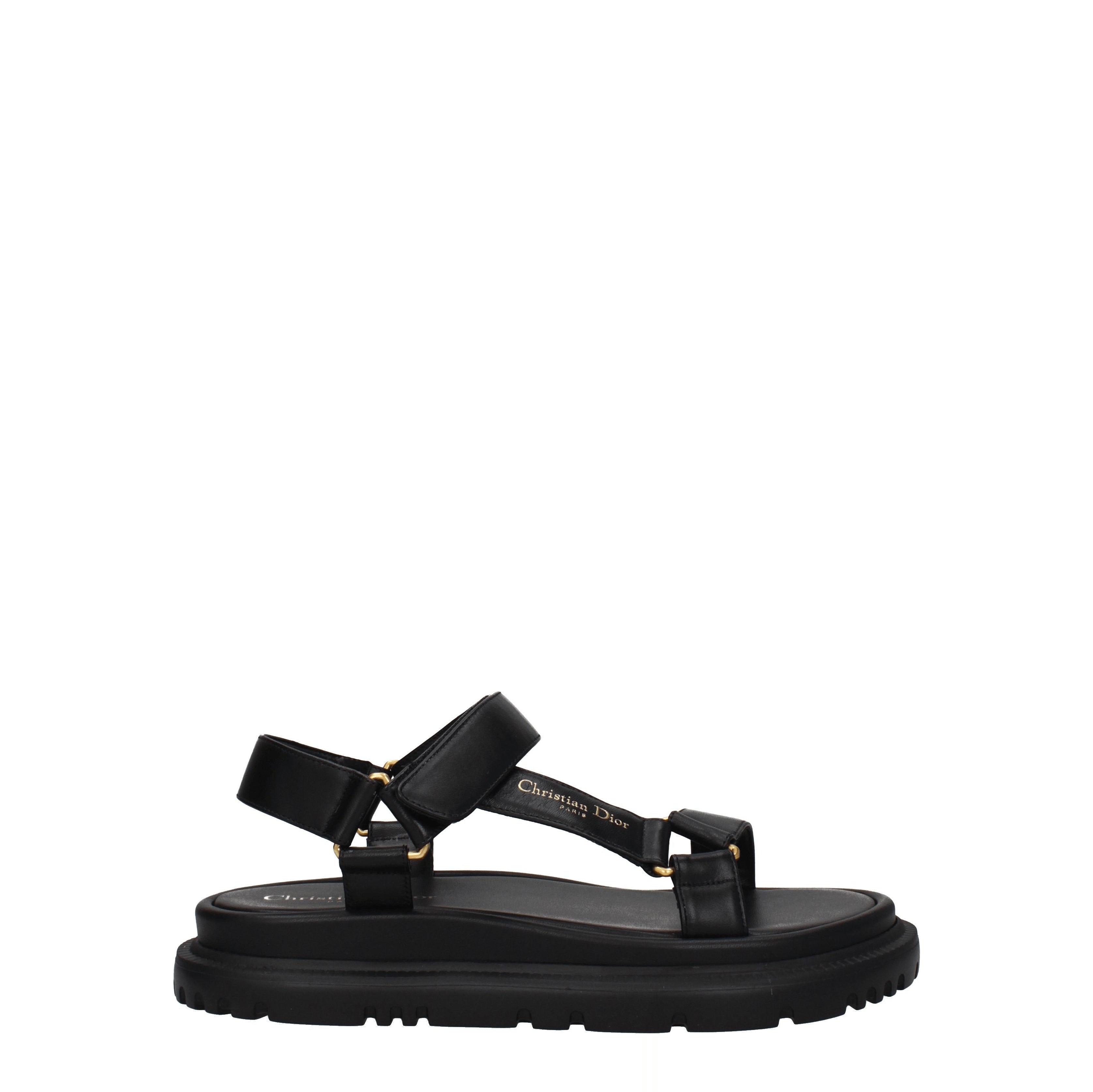 Christian Dior Sandals Women Leather Black | B-Exit – B-Exit top shop online