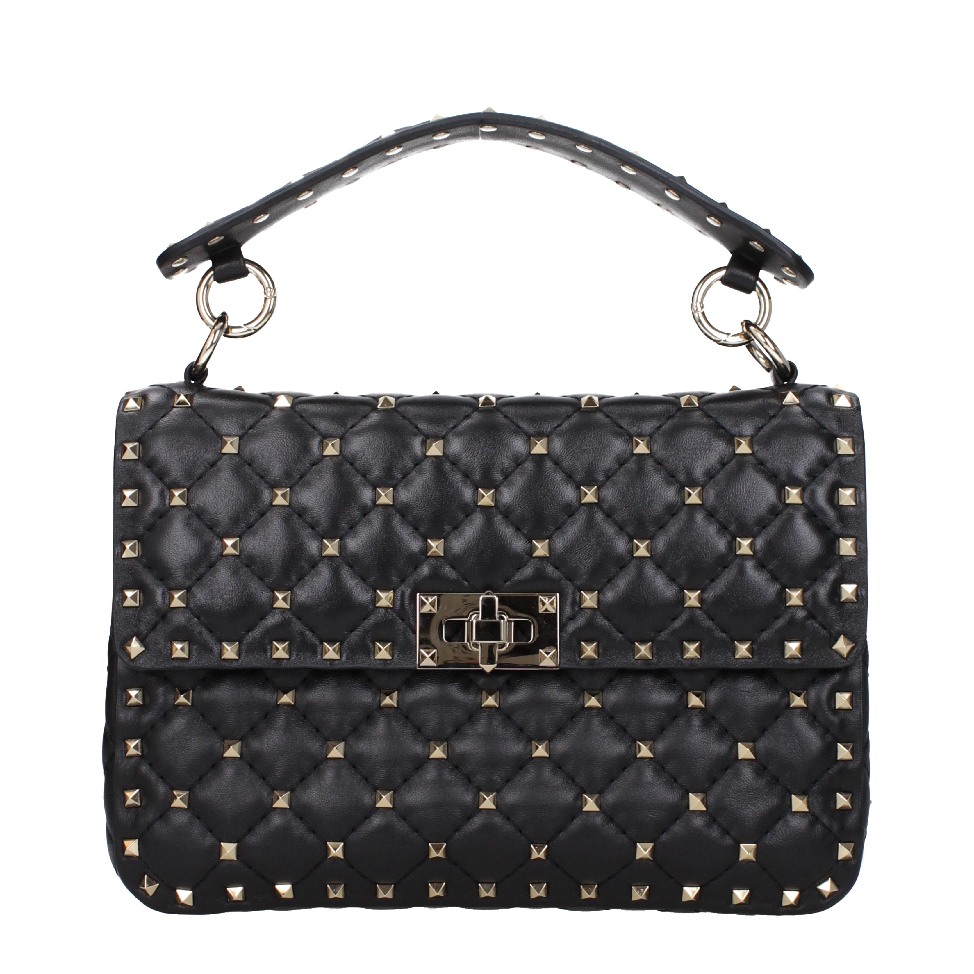 Valentino Garavani Handbags Women Leather Black 