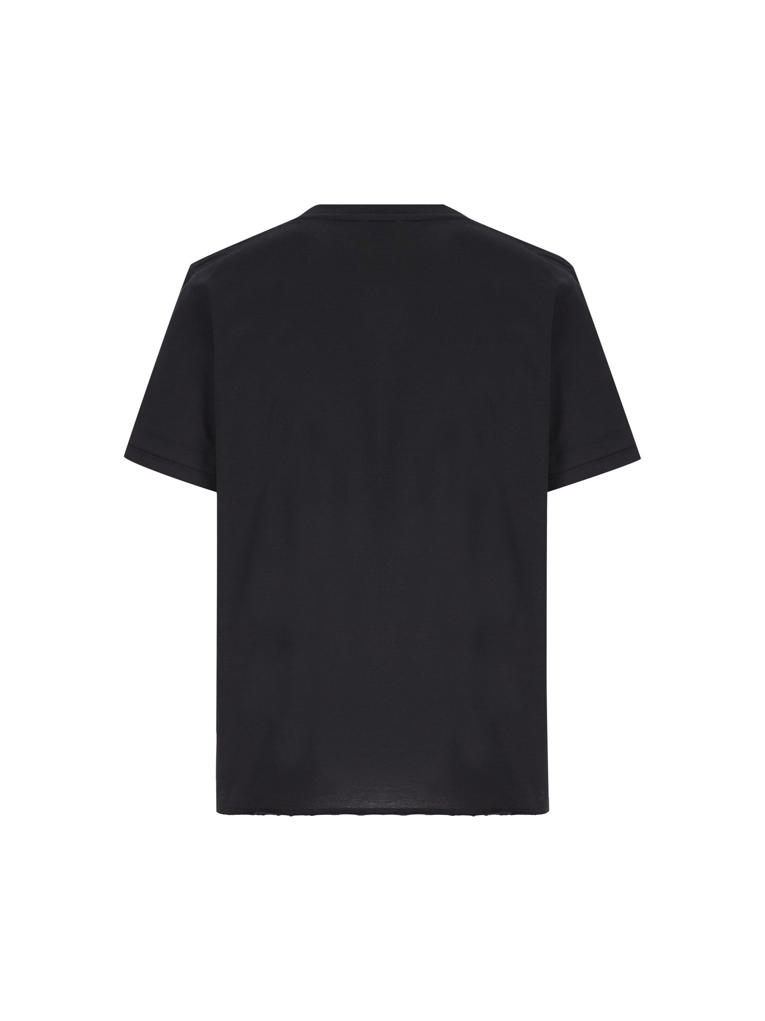 Saint Laurent T-Shirt Uomo Cotone Organico Nero