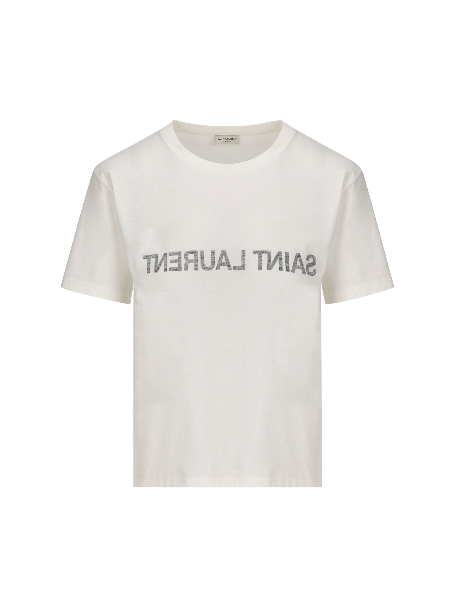 Saint Laurent T-Shirt Donna Cotone Bianco