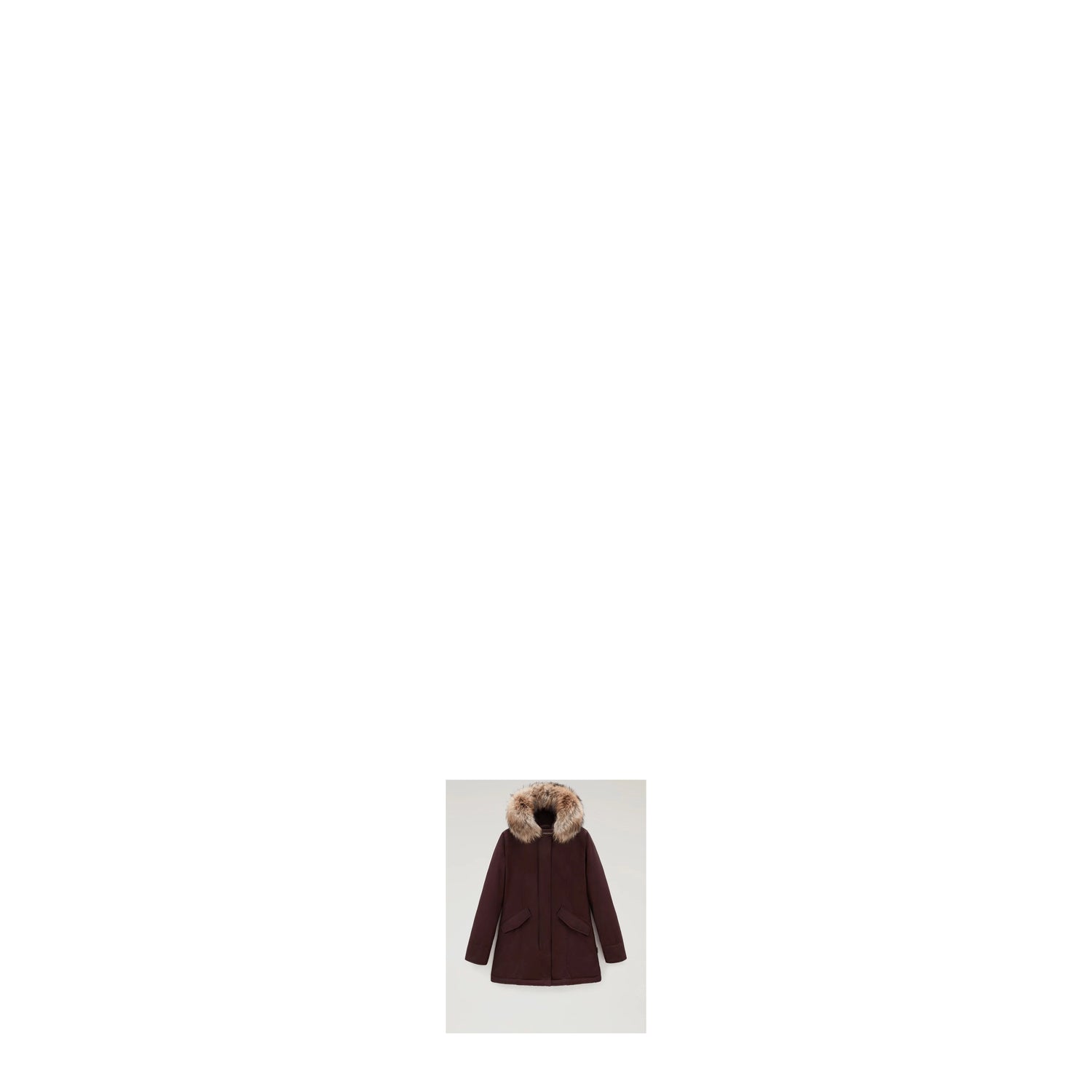 Woolrich Idee Regalo Jacket artic parka Donna Cotone Marrone Testa di Moro