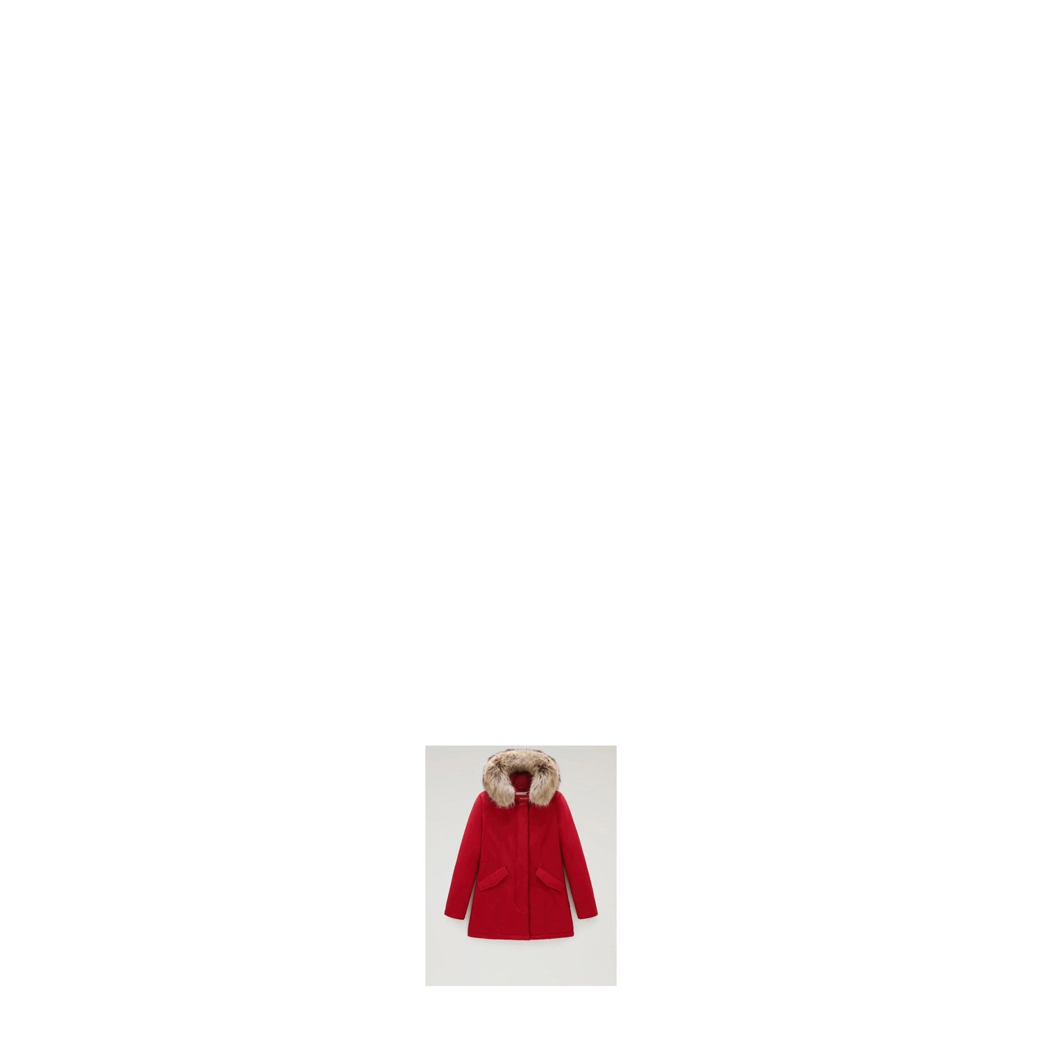 Woolrich Idee Regalo Jacket artic parka Donna Cotone Rosso Rosso Scuro