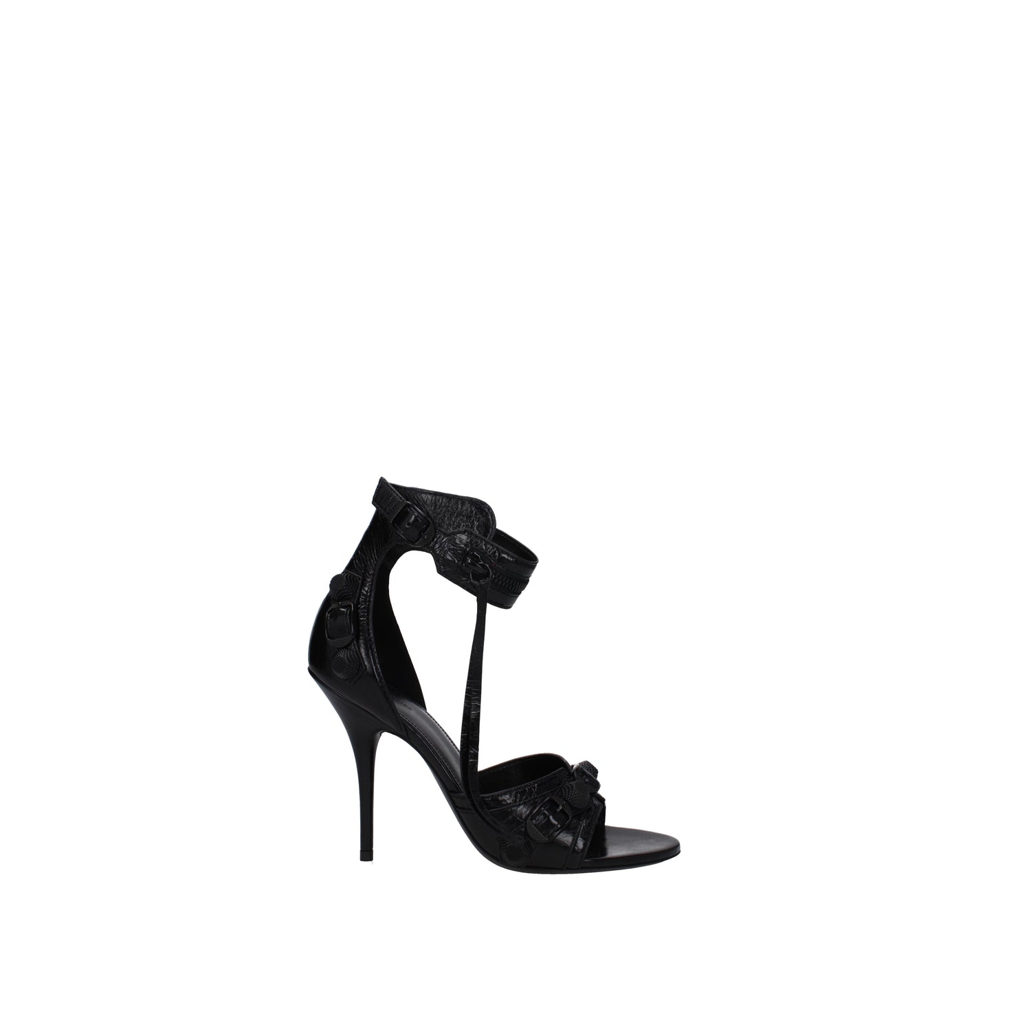 Balenciaga Sandals Women Leather Black