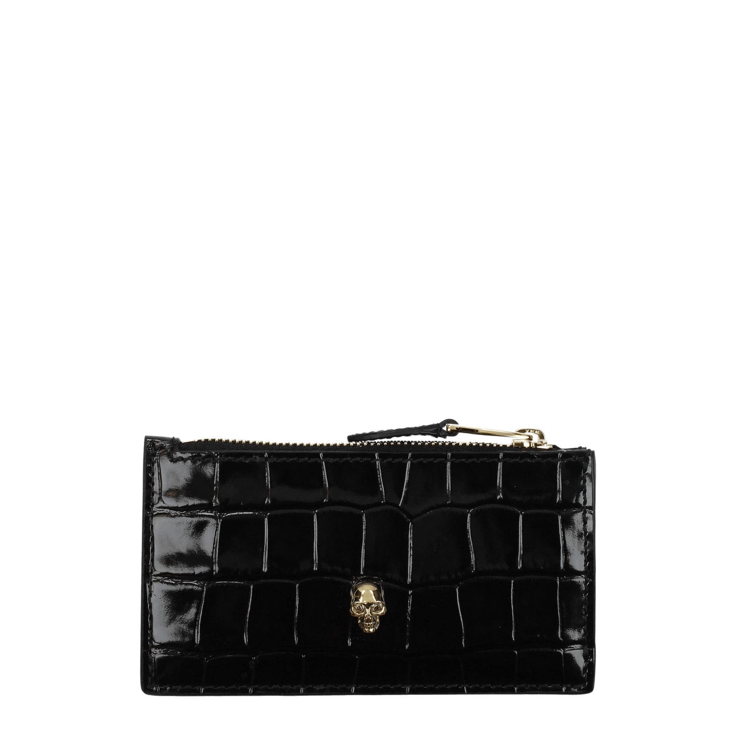 Alexander McQueen Portadocumenti Donna Pelle Nero