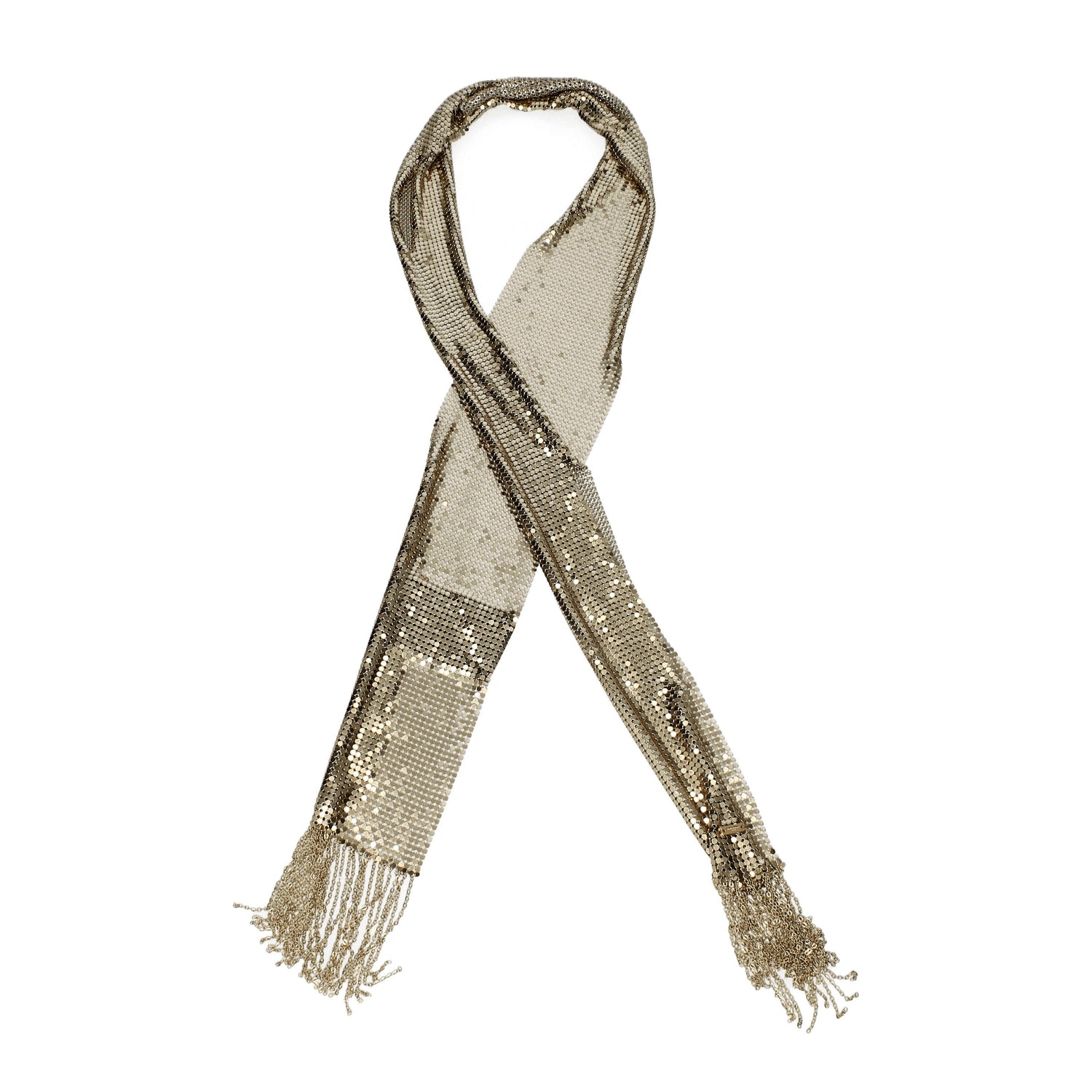 Saint Laurent Foulard Donna Alluminio Oro