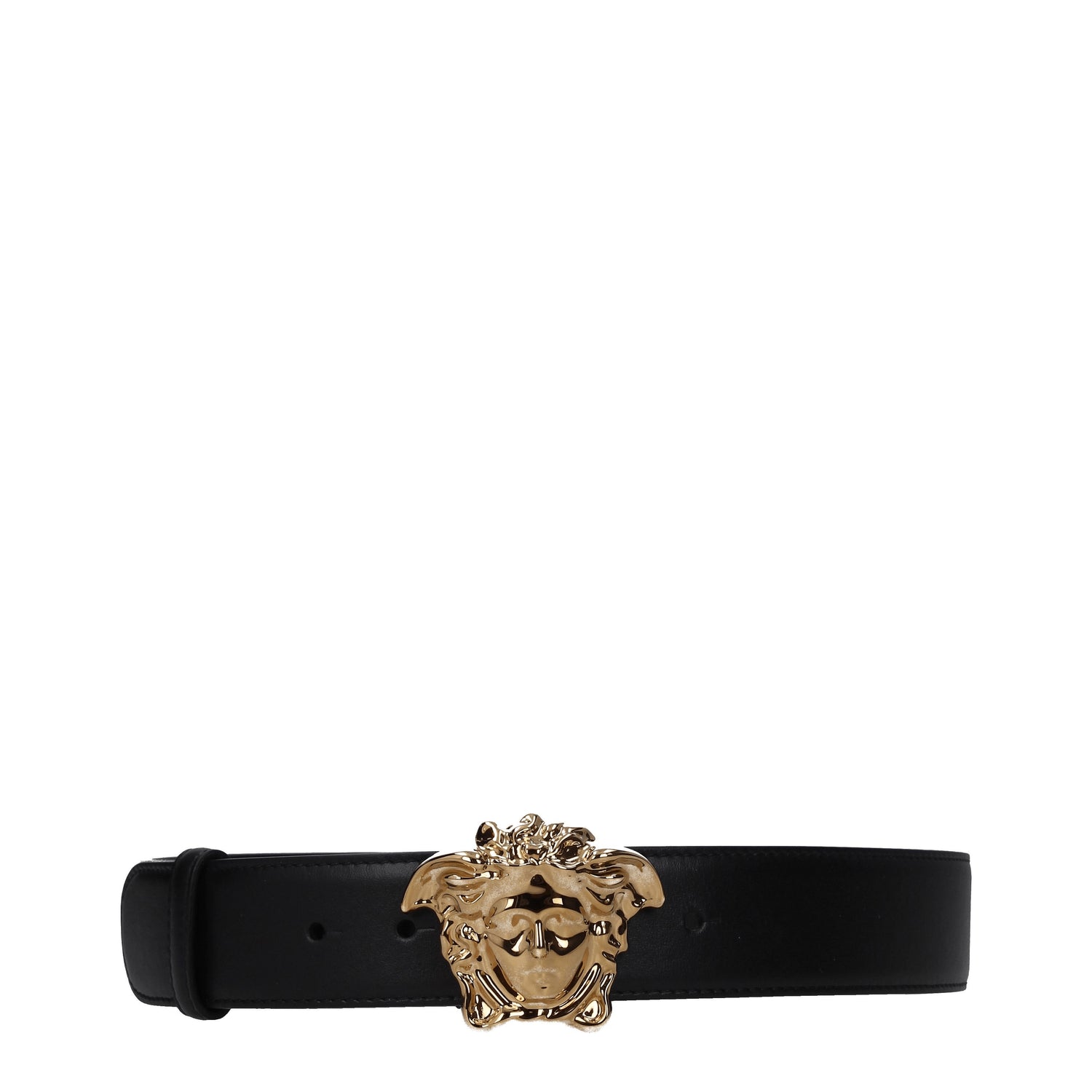 Versace Cinture Regular Donna Pelle Nero