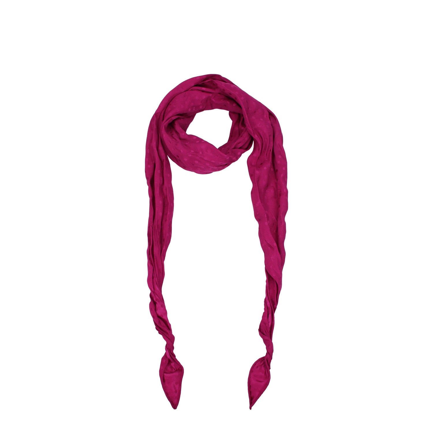 Saint Laurent Foulard Donna Seta Fuxia Petunia