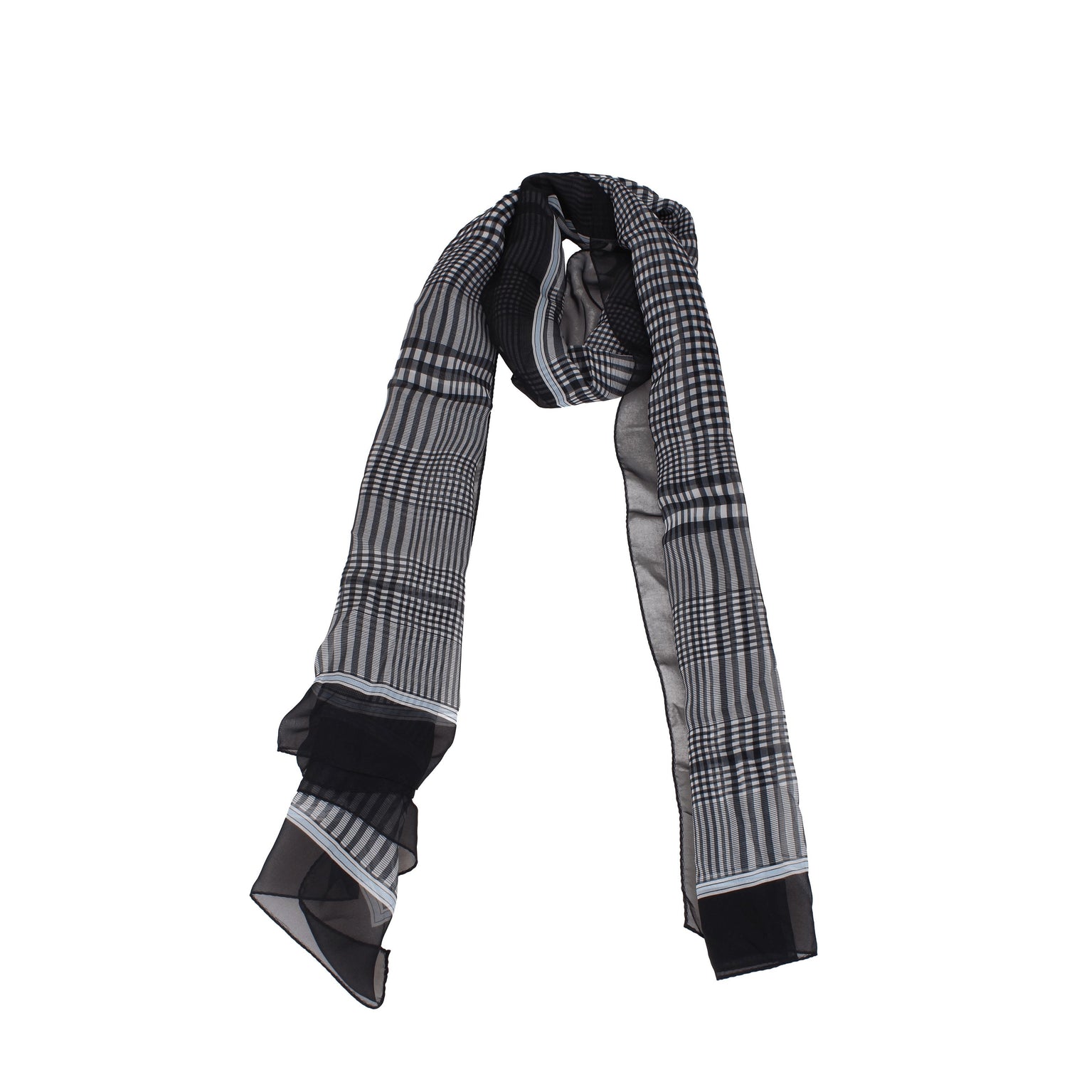 Burberry Foulard Donna Seta Grigio