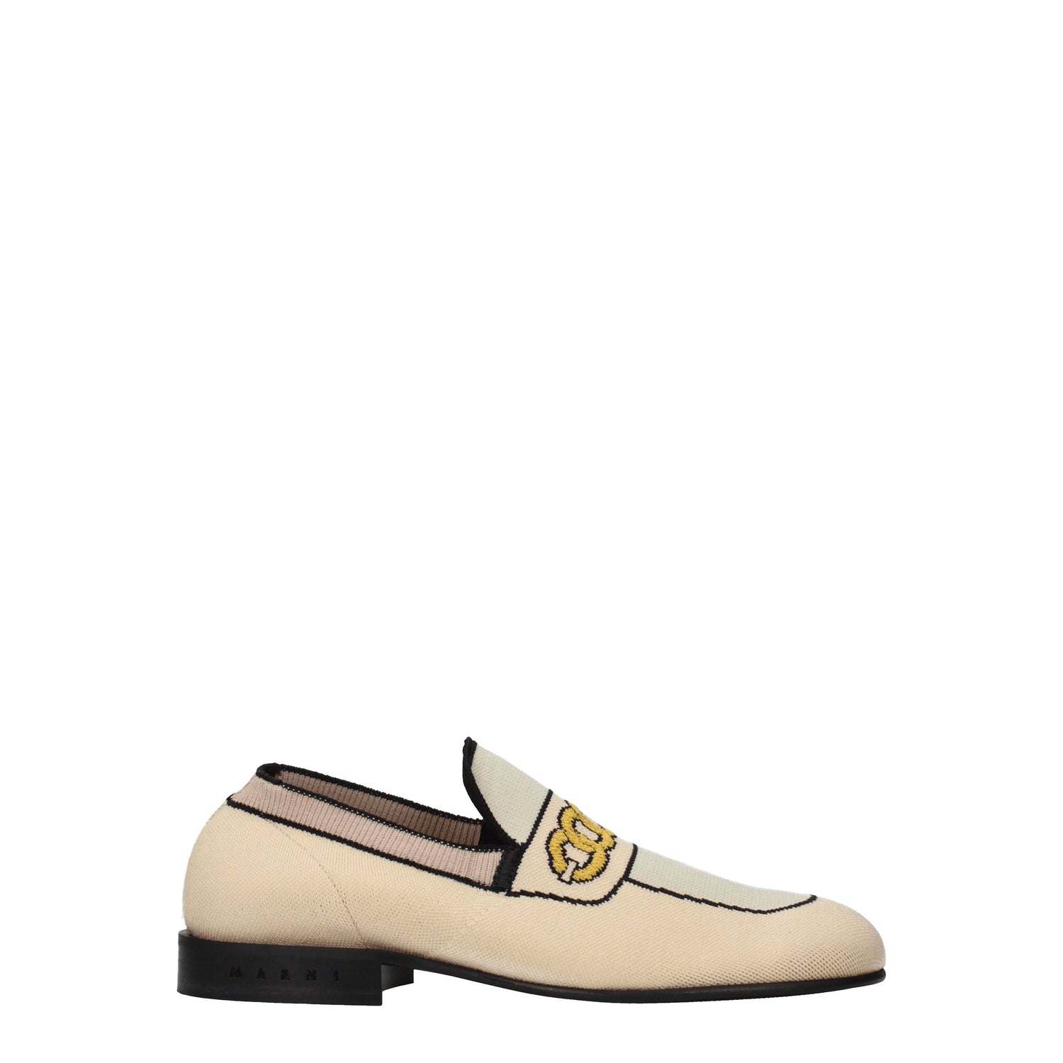 Marni Mocassini Donna Tessuto Beige