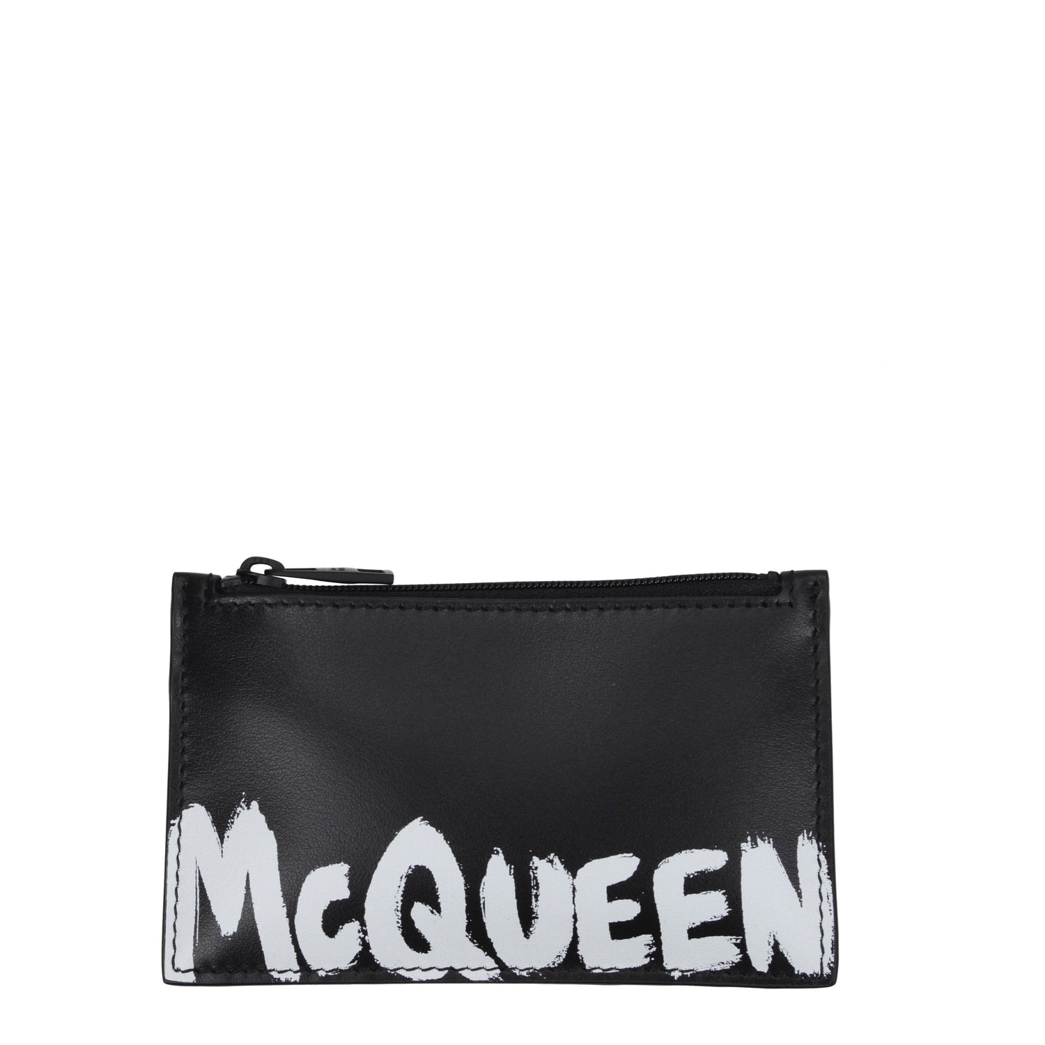 Alexander McQueen Portadocumenti Uomo Pelle Nero