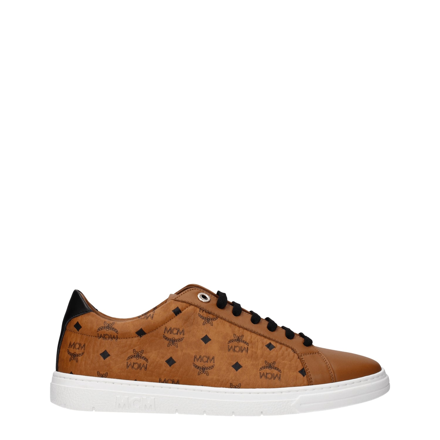 MCM Sneakers Uomo Pelle Marrone Cognac