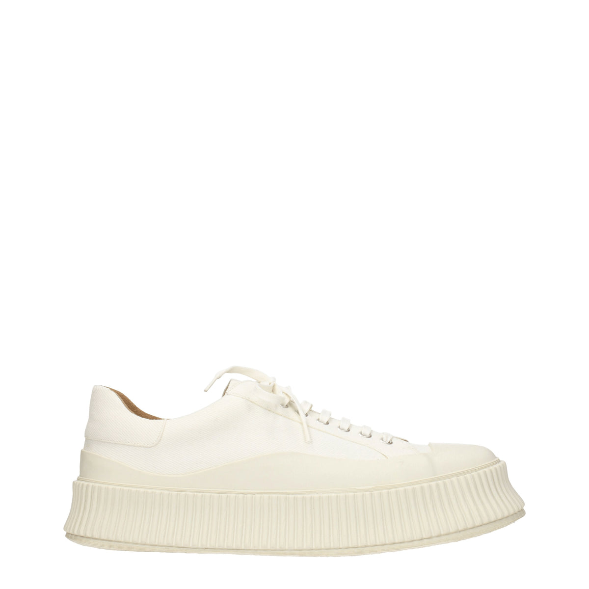 Jil Sander Sneakers Uomo Tessuto Beige Avorio