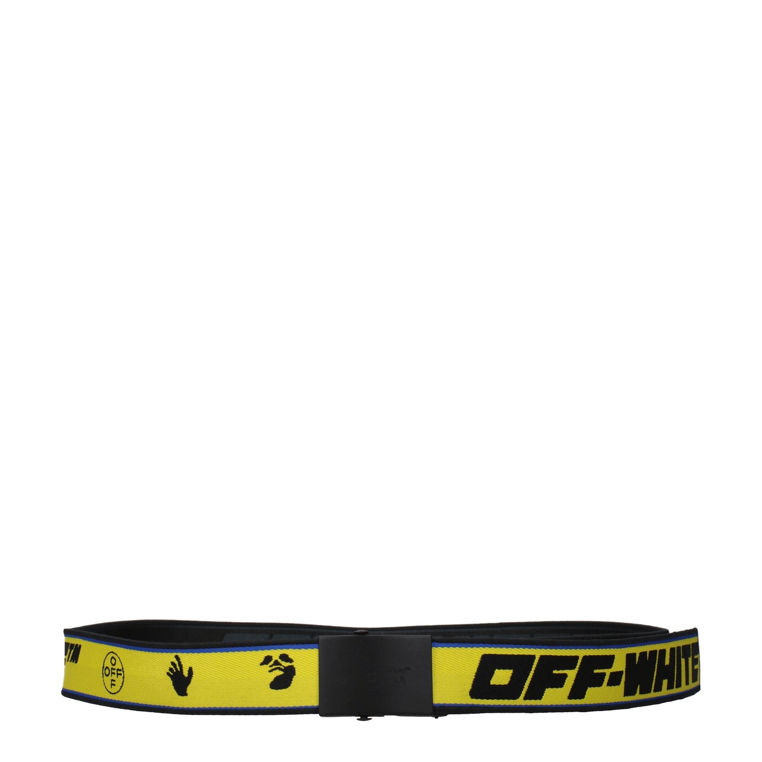 Off-White Cinture Regular Uomo Tessuto Giallo Nero