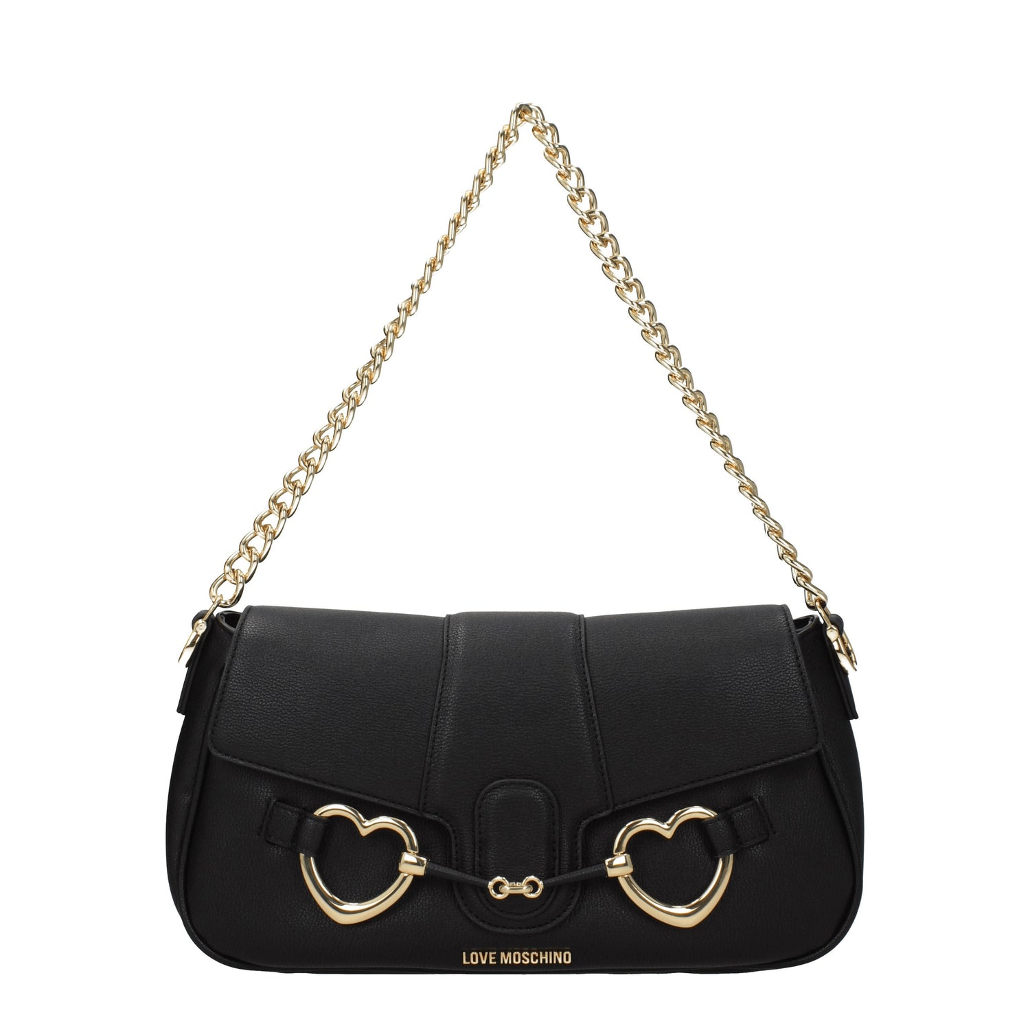 Love Moschino Borse a Spalla Donna Poliuretano Nero