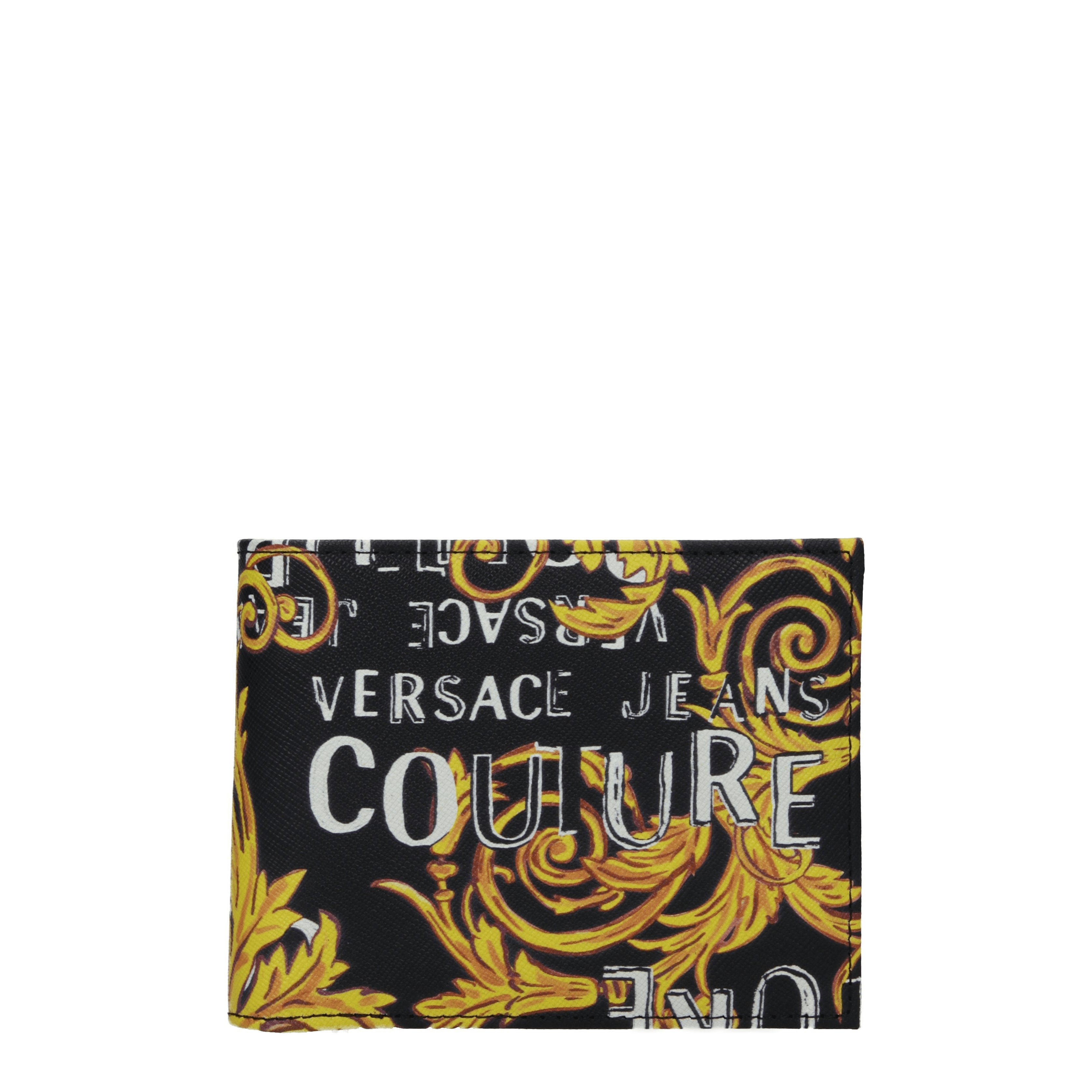 Versace Geldbörse Leder fashion schwarz 14x11