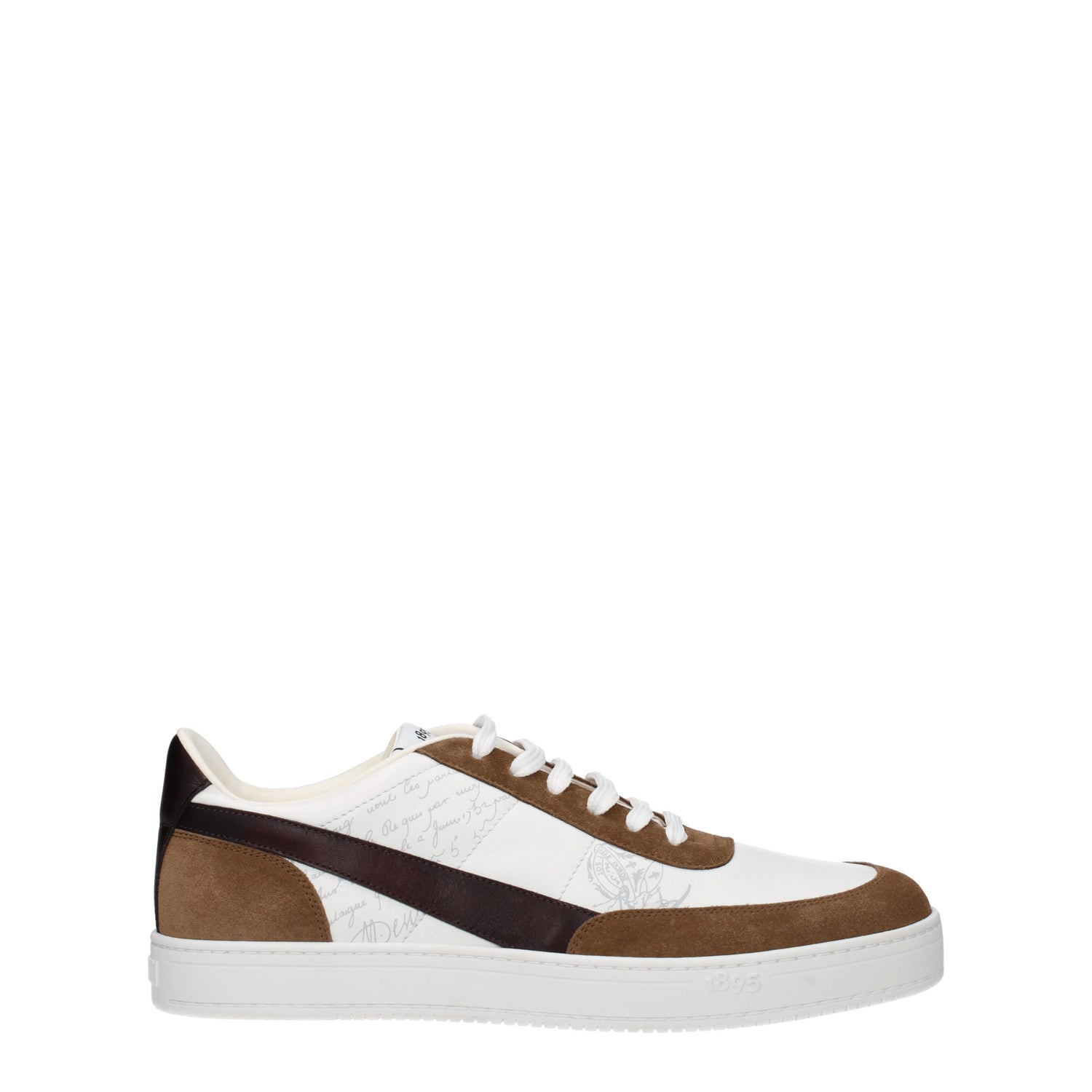 Berluti Sneakers Uomo Pelle Bianco Cacao