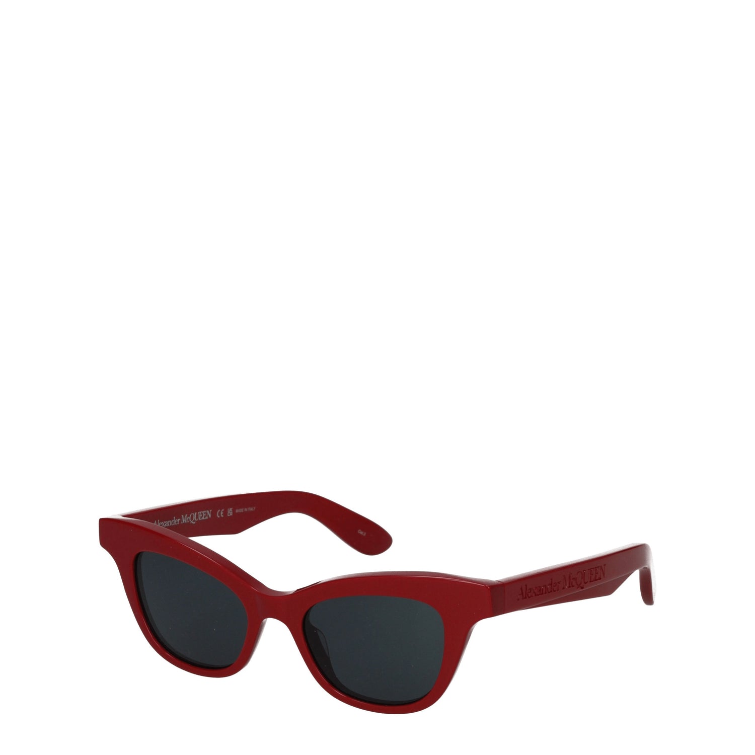 Alexander McQueen Occhiali da Sole Donna Acetato Rosso Blu