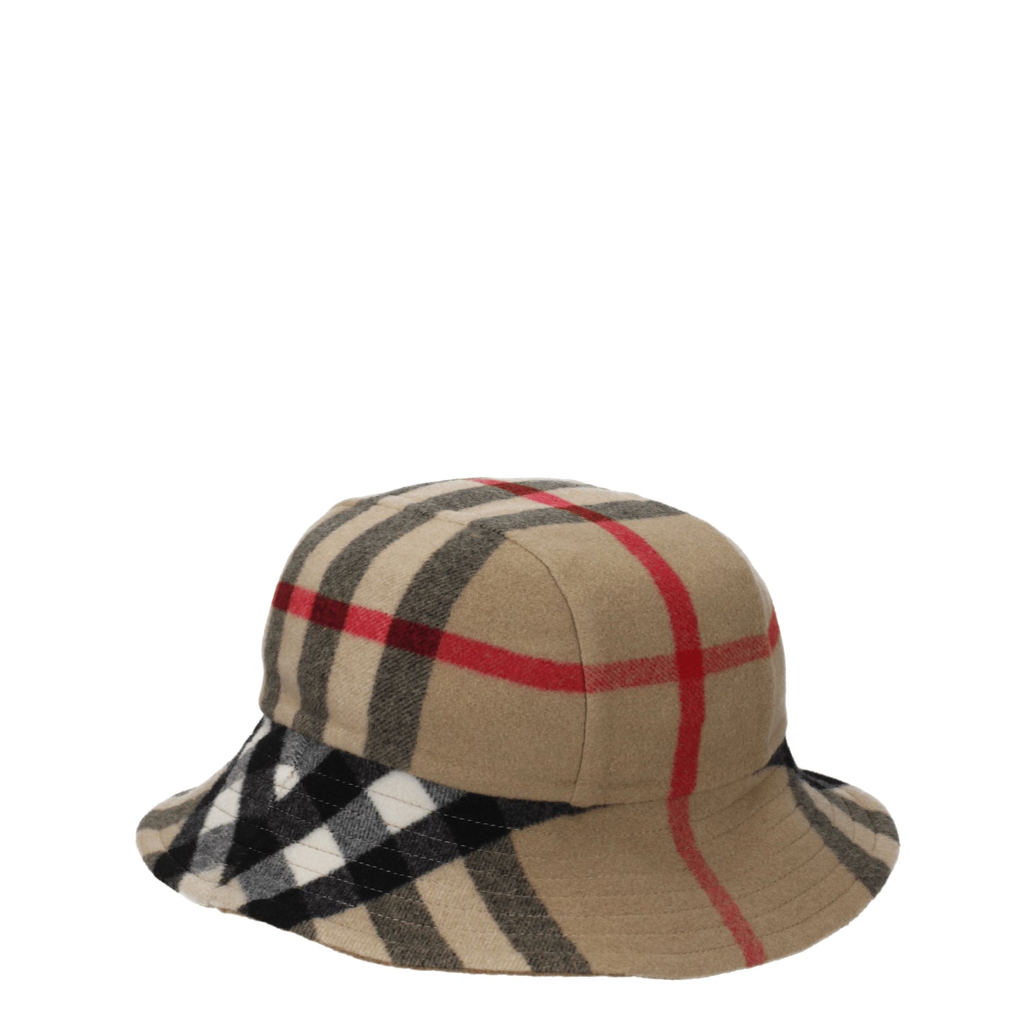 Burberry Cappelli Uomo Lana Beige