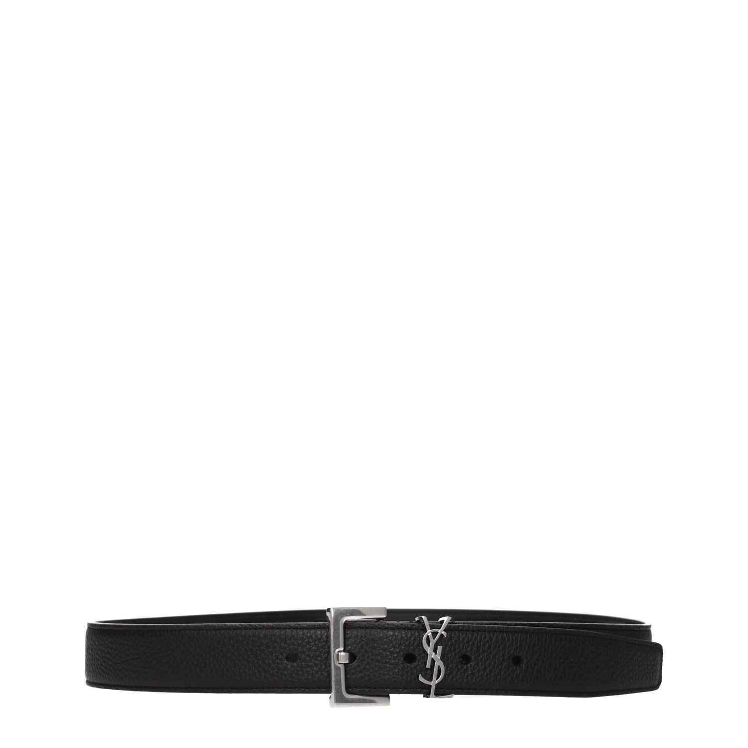 Saint Laurent Cinture Regular Uomo Pelle Nero