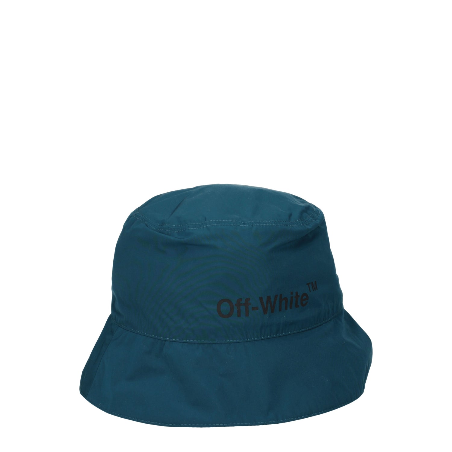 Off-White Cappelli Uomo Poliestere Blu Pavone