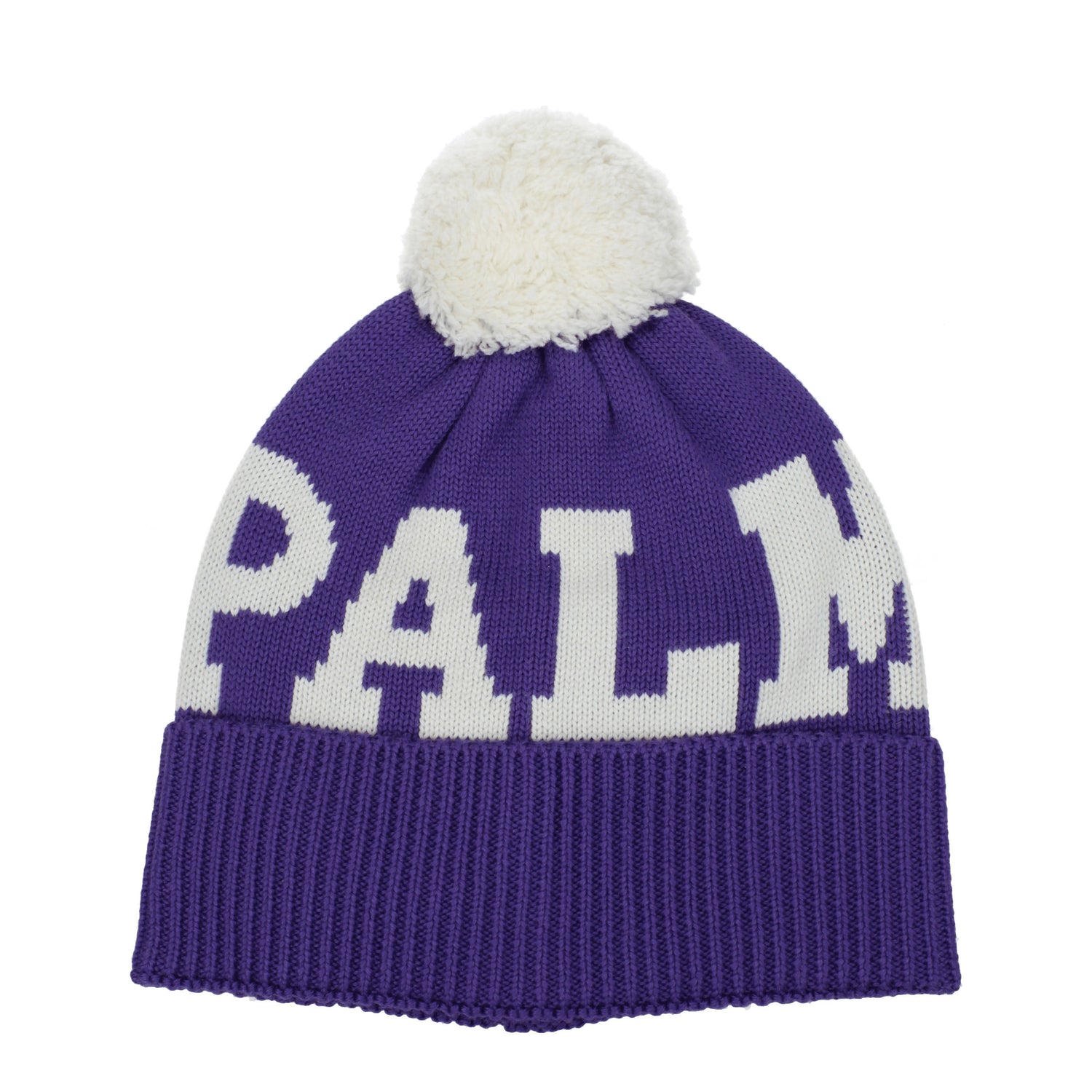 Palm Angels Cappelli Uomo Lana Viola Bianco