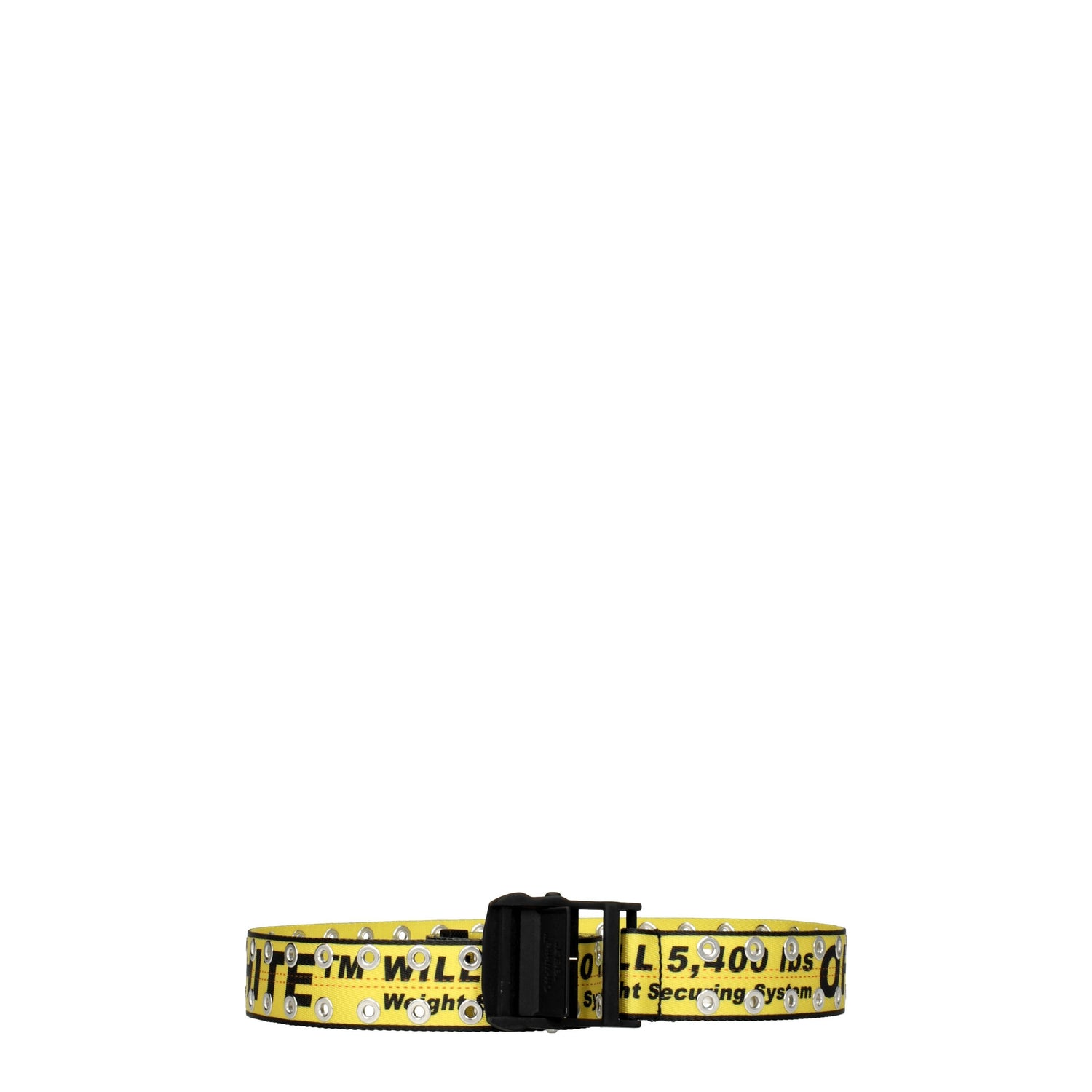 Off-White Cinture Regular Uomo Tessuto Giallo Nero