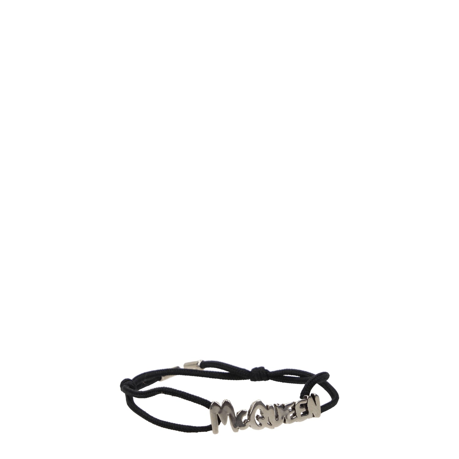 Alexander McQueen Bracciali Uomo Tessuto Nero