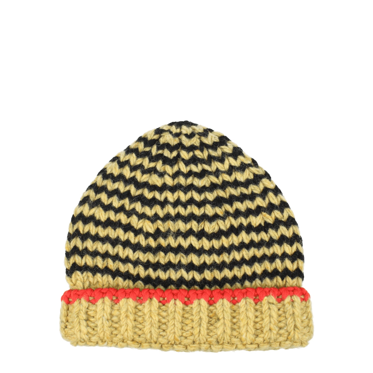 Bottega Veneta Cappelli Donna Lana Giallo Nero