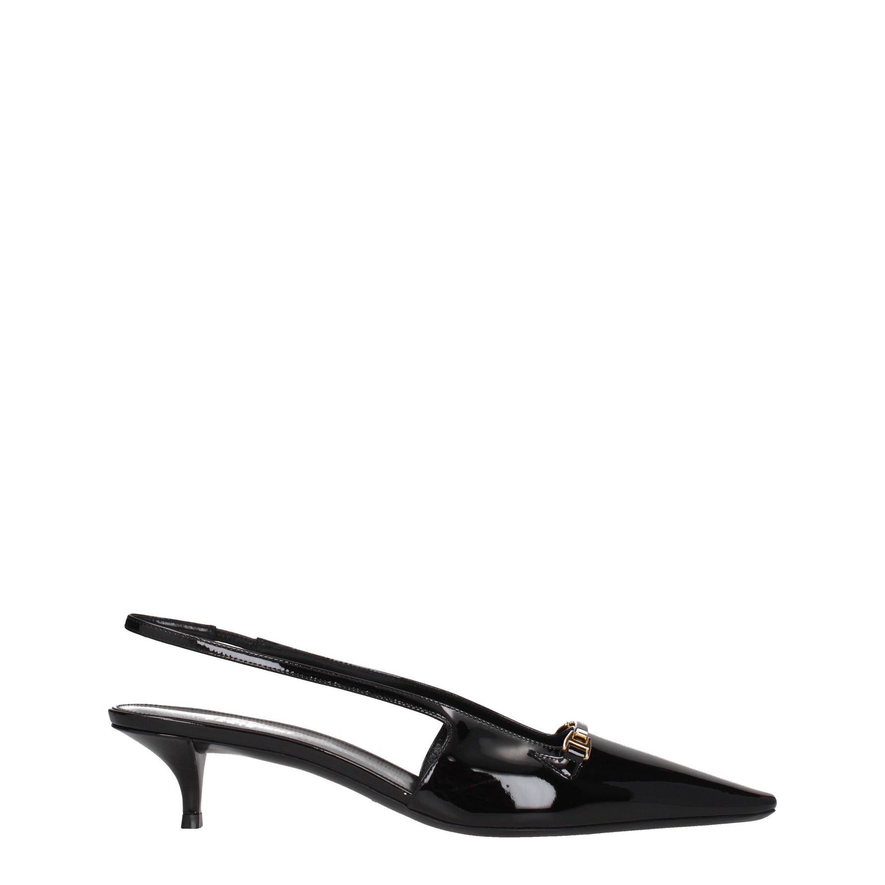 Saint Laurent Sandali Donna Vernice Nero