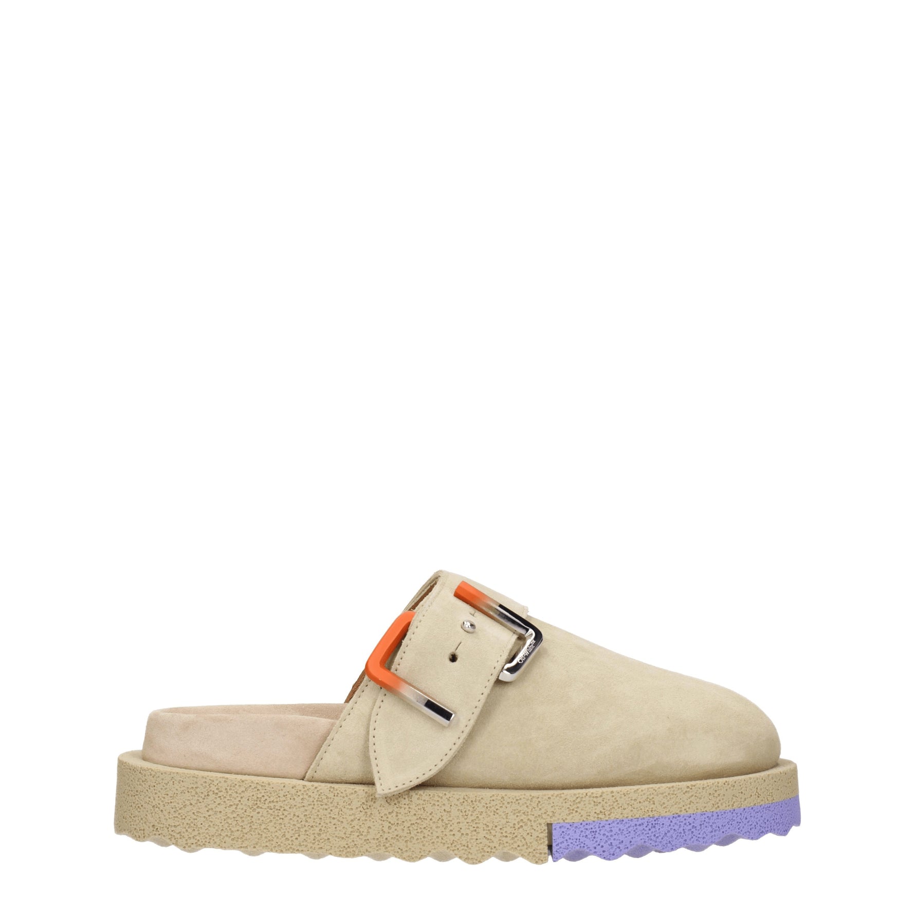 Off-White Ciabatte e Zoccoli Uomo Camoscio Beige Arancione