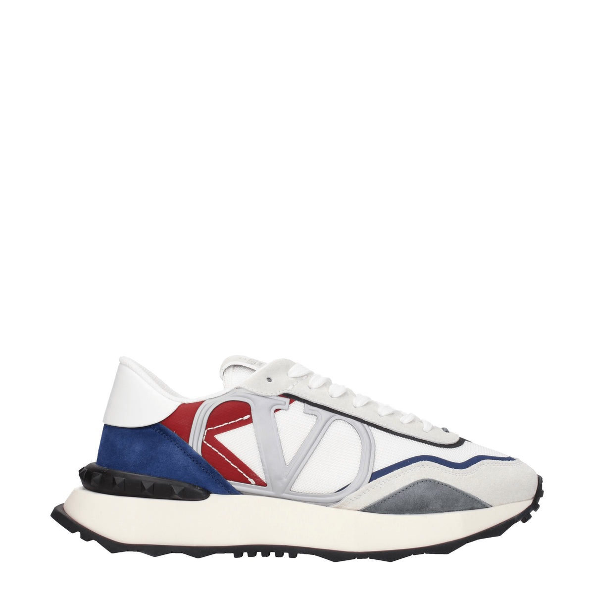 Valentino Garavani Sneakers Uomo Camoscio Bianco Multicolore