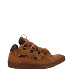 Lanvin Sneakers curb Uomo Camoscio Marrone Tan