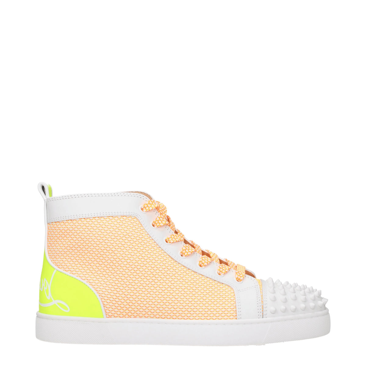 Louboutin Sneakers Uomo Pelle Bianco Multicolore