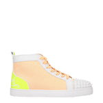 Louboutin Sneakers Uomo Pelle Bianco Multicolore