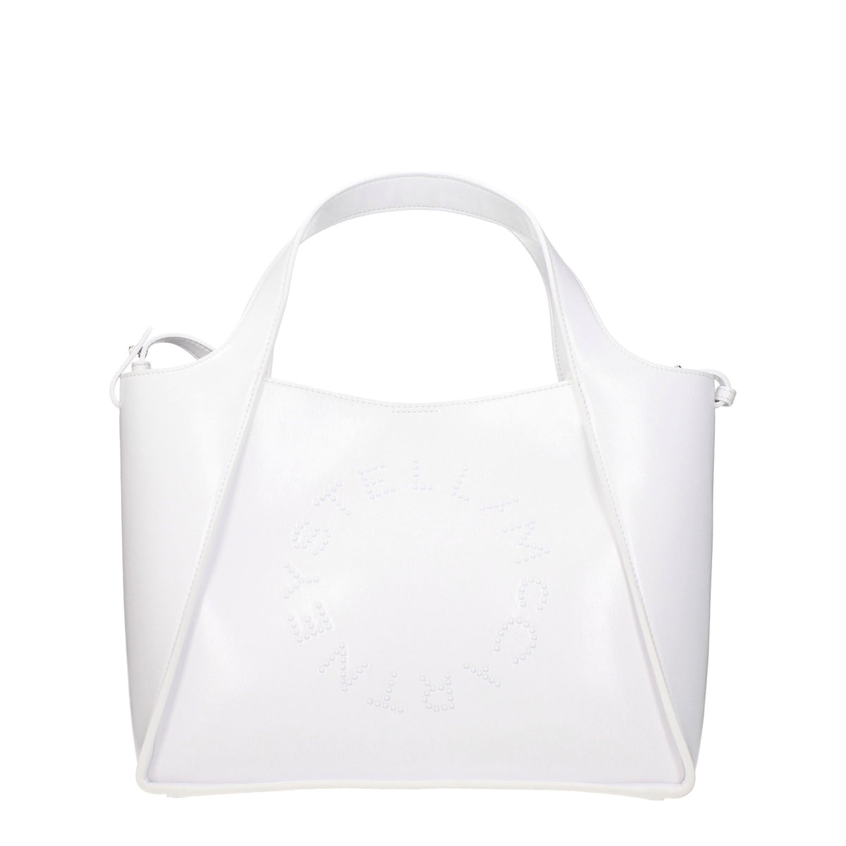 Stella McCartney Borse a Mano Donna Eco Pelle Bianco Bianco Ottico