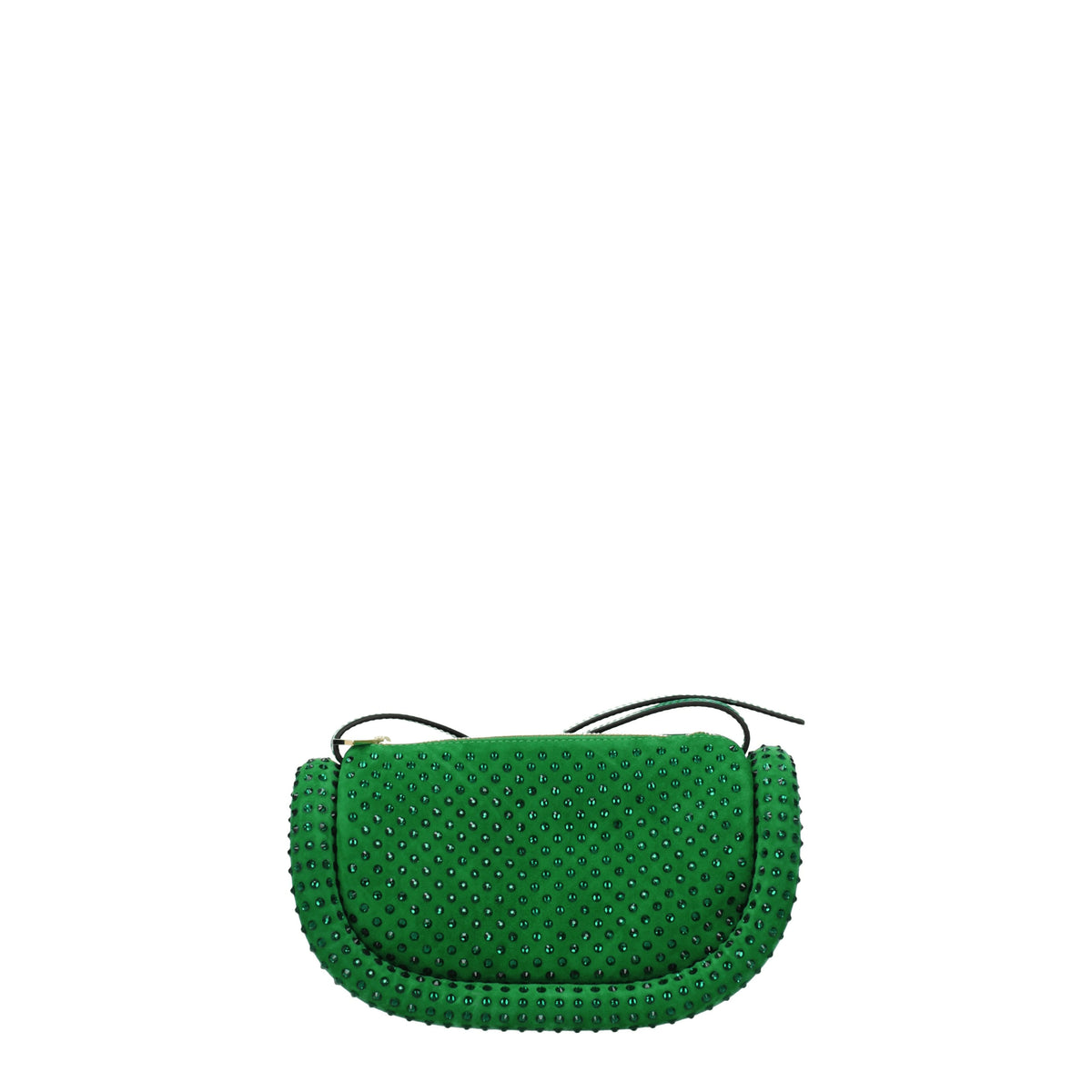 Jw Anderson Borse a Tracolla the bumper Donna Camoscio Verde Verde Chiaro