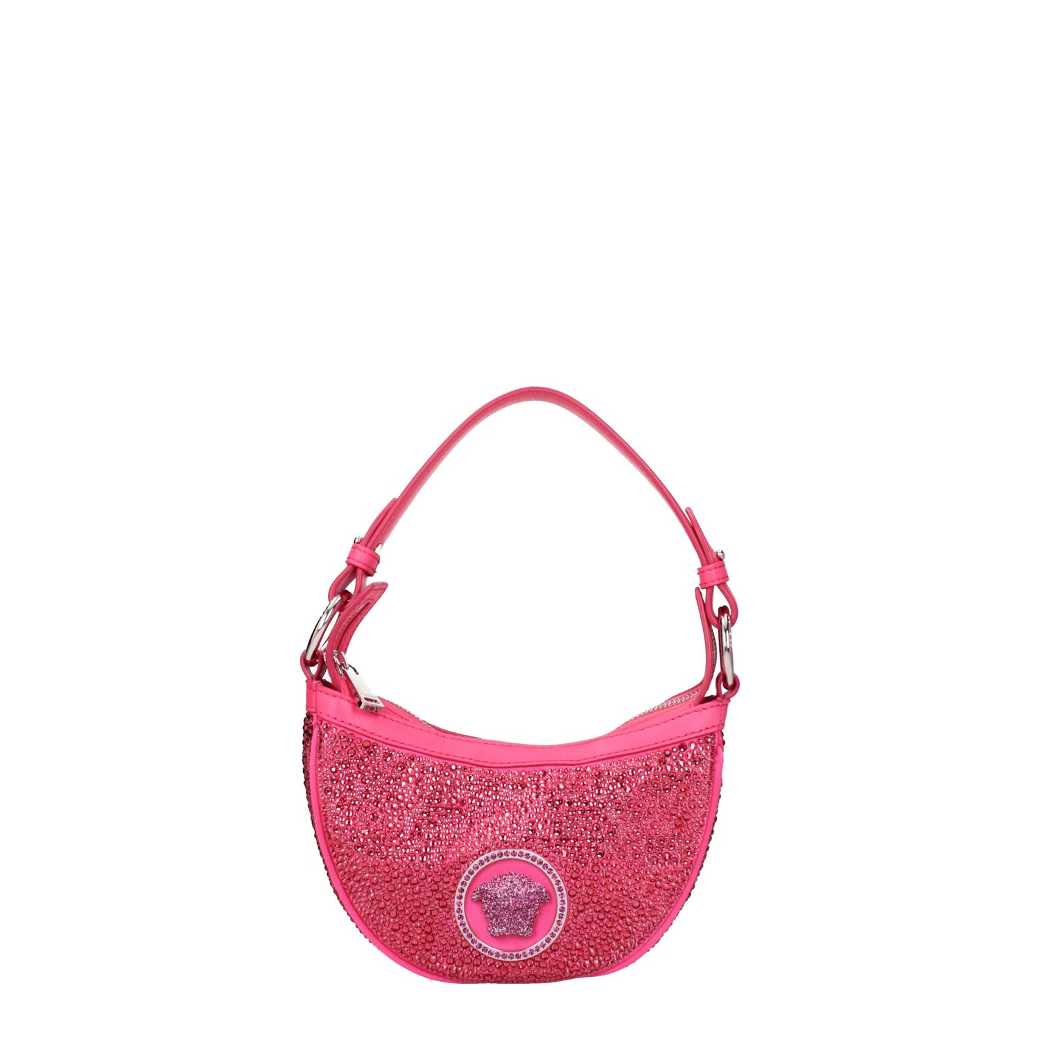 Versace Borse a Mano Donna Tessuto Rosa Magenta