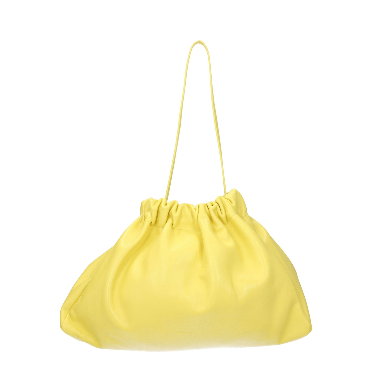 Jil Sander Borse a Spalla Donna Pelle Giallo Canarino