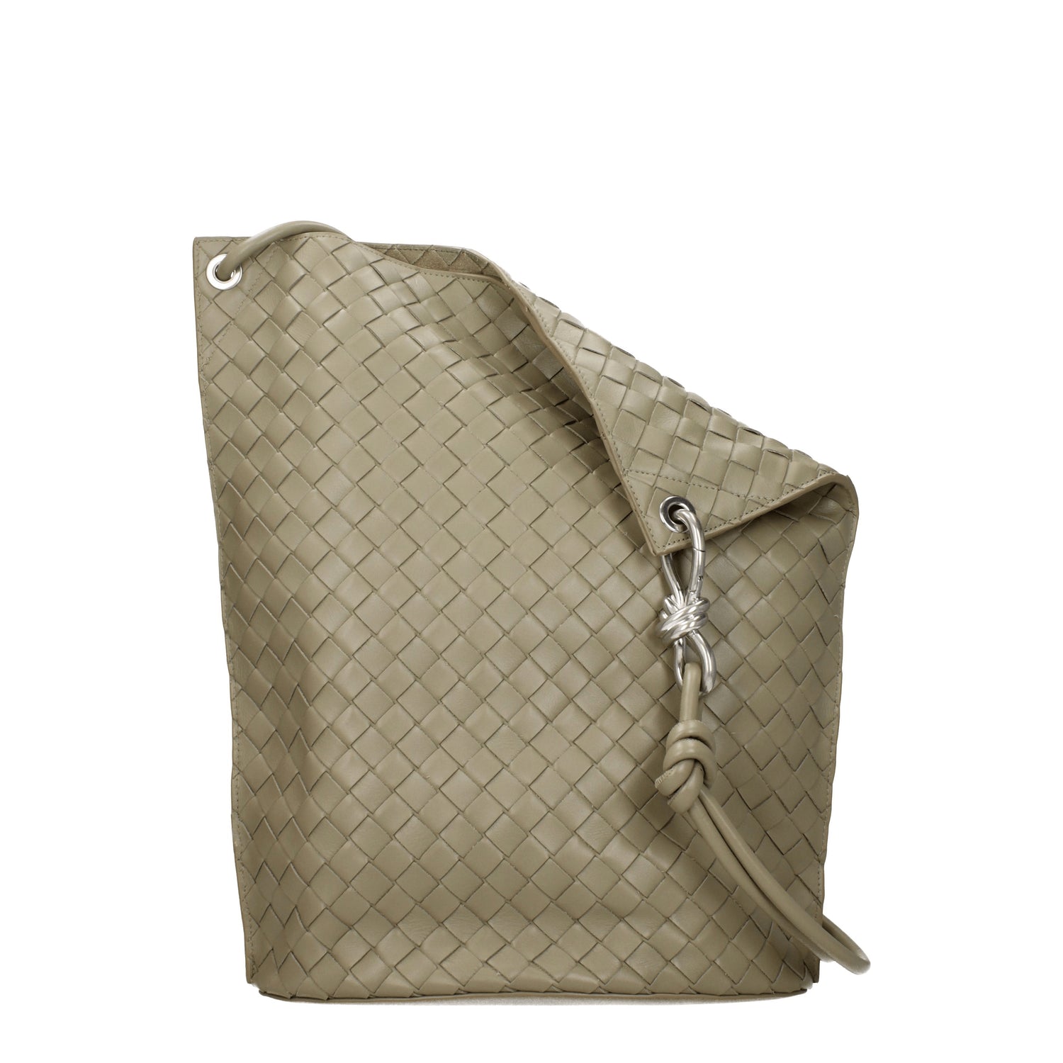 Bottega Veneta Borse a Spalla Donna Pelle Grigio Talpa