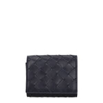 Bottega Veneta Portafogli Donna Pelle Blu Blu Scuro