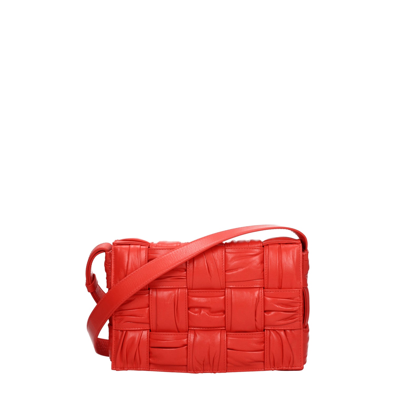 Bottega Veneta Borse a Tracolla cassette Donna Pelle Rosso Sunburst