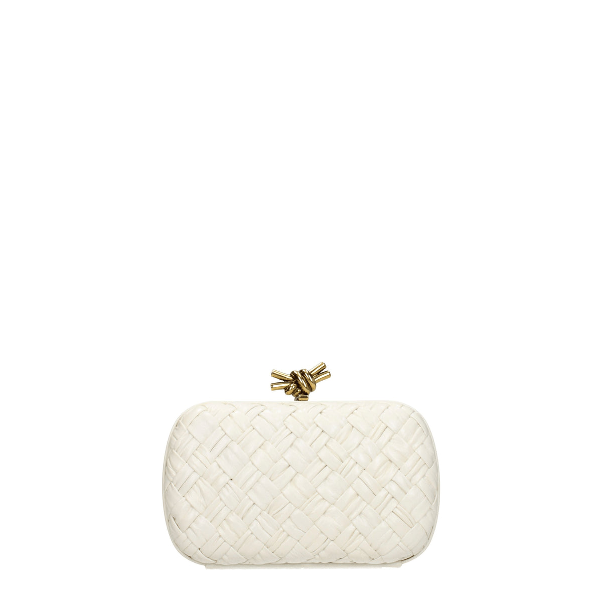 Bottega Veneta Pochette knot Donna Pelle Bianco Osso