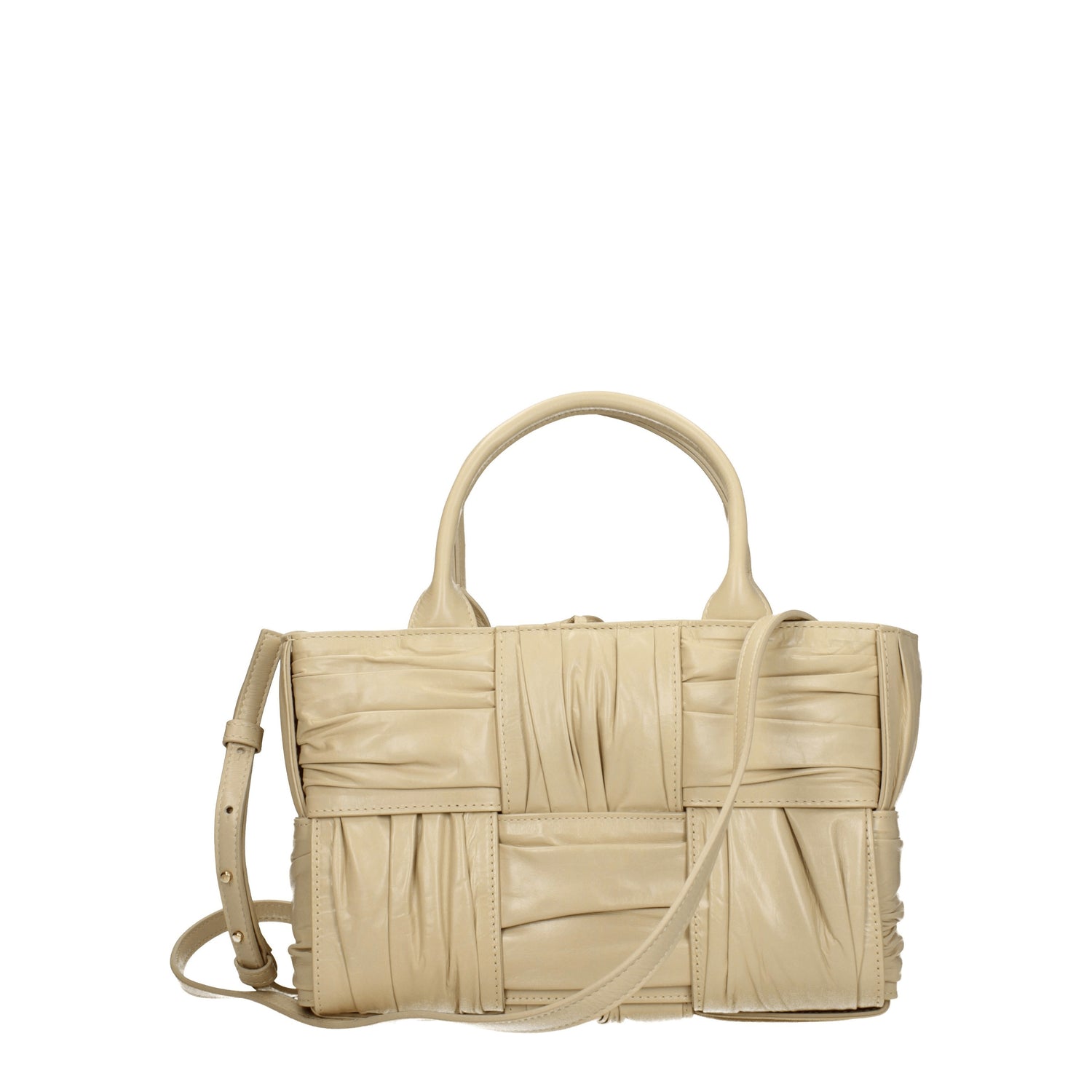 Bottega Veneta Borse a Mano arco Donna Pelle Beige Porridge