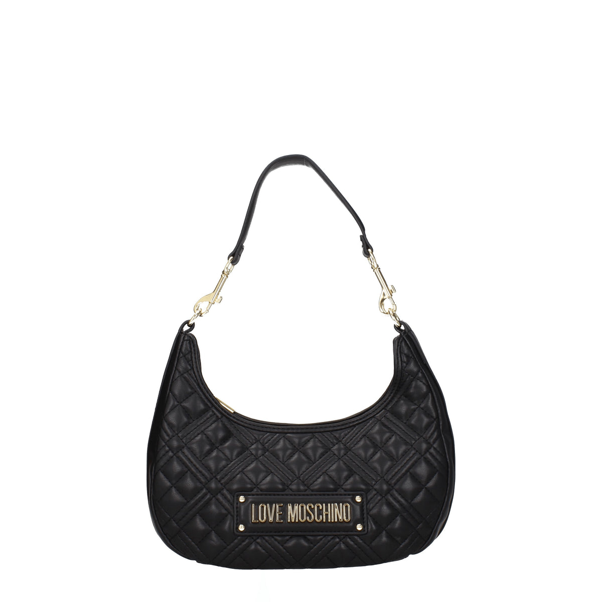 Love Moschino Borse a Spalla Donna Poliuretano Nero