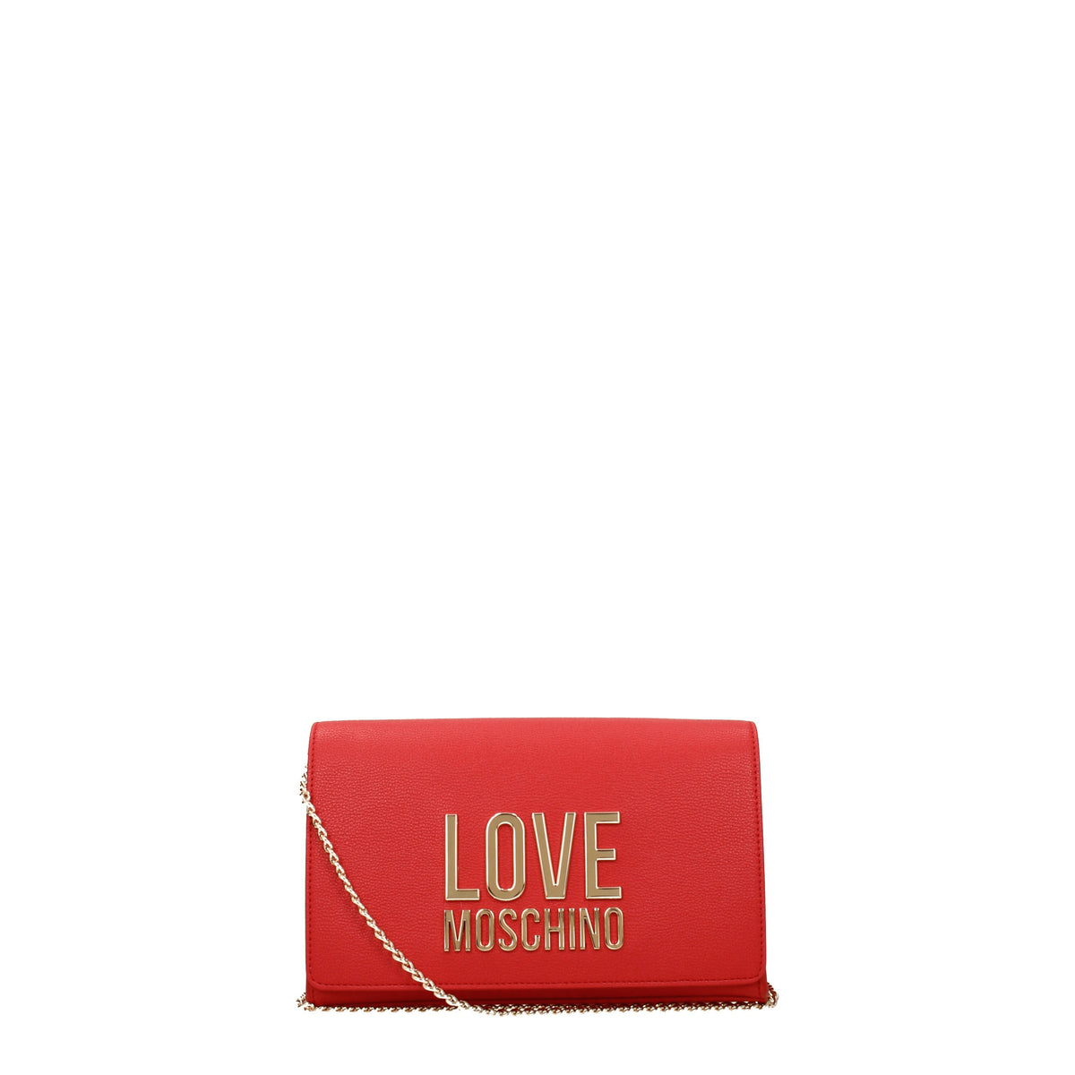 Love Moschino Pochette Donna Poliuretano Rosso Rossetto