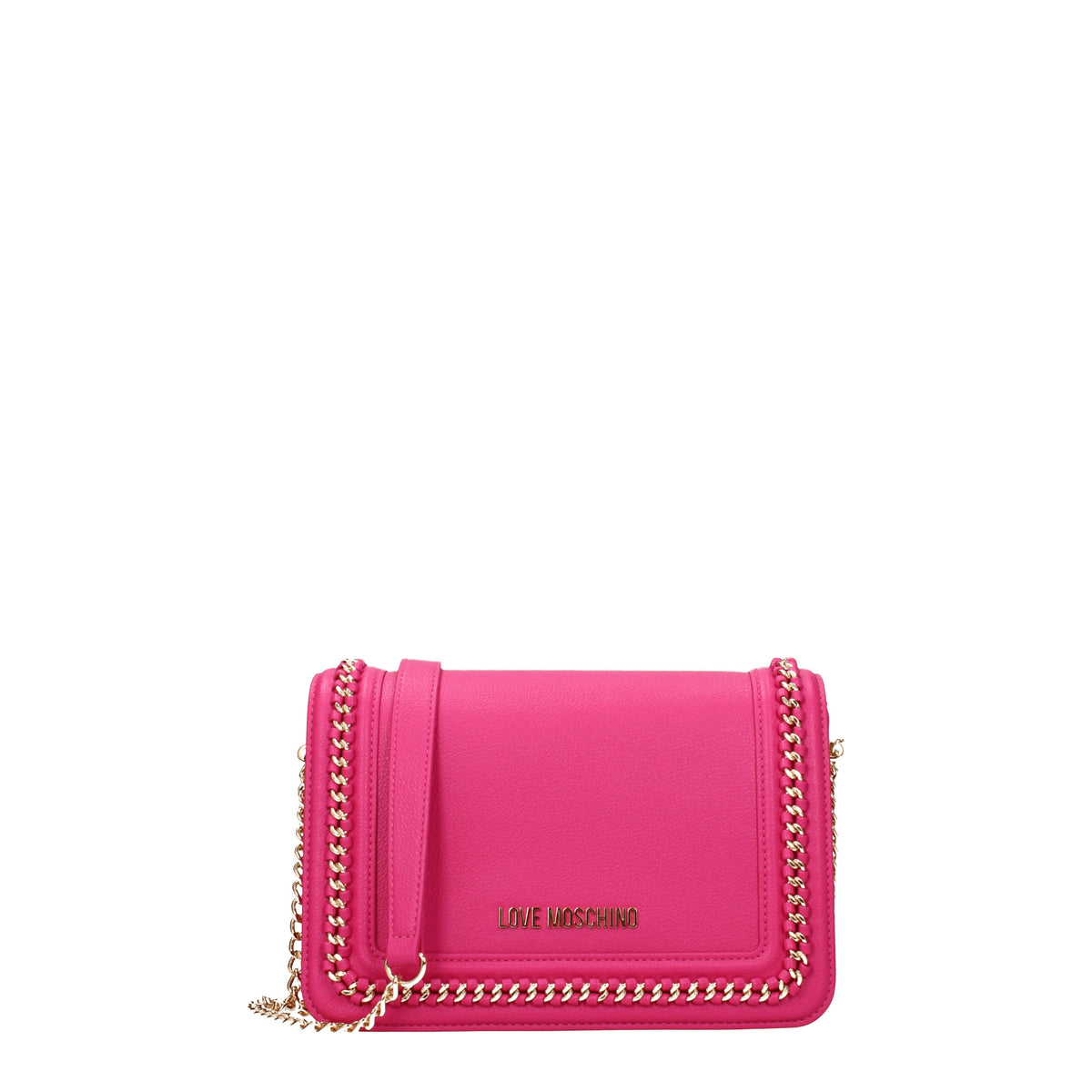 Love Moschino Borse a Tracolla Donna Poliuretano Fuxia