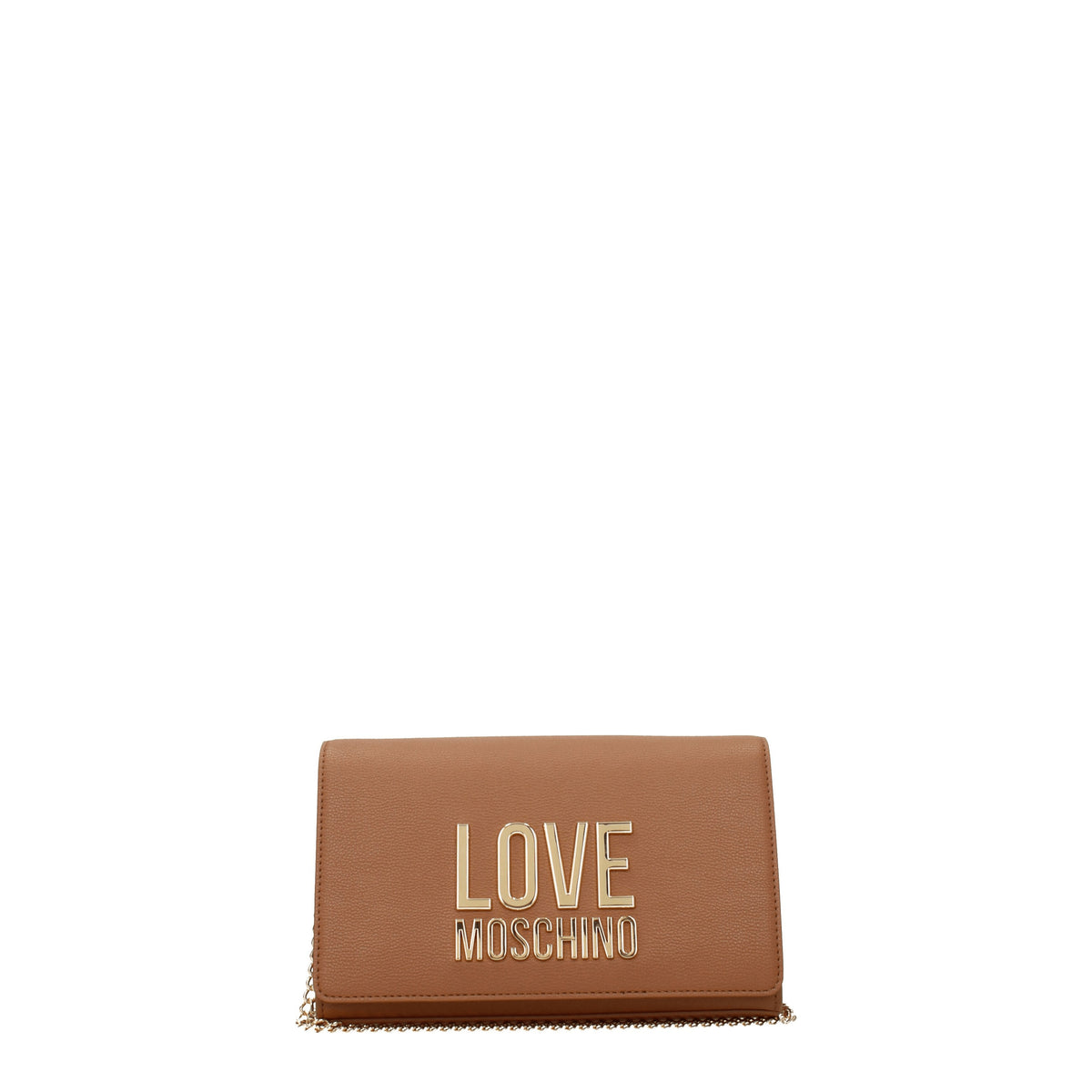 Love Moschino Pochette Donna Poliuretano Marrone Camel