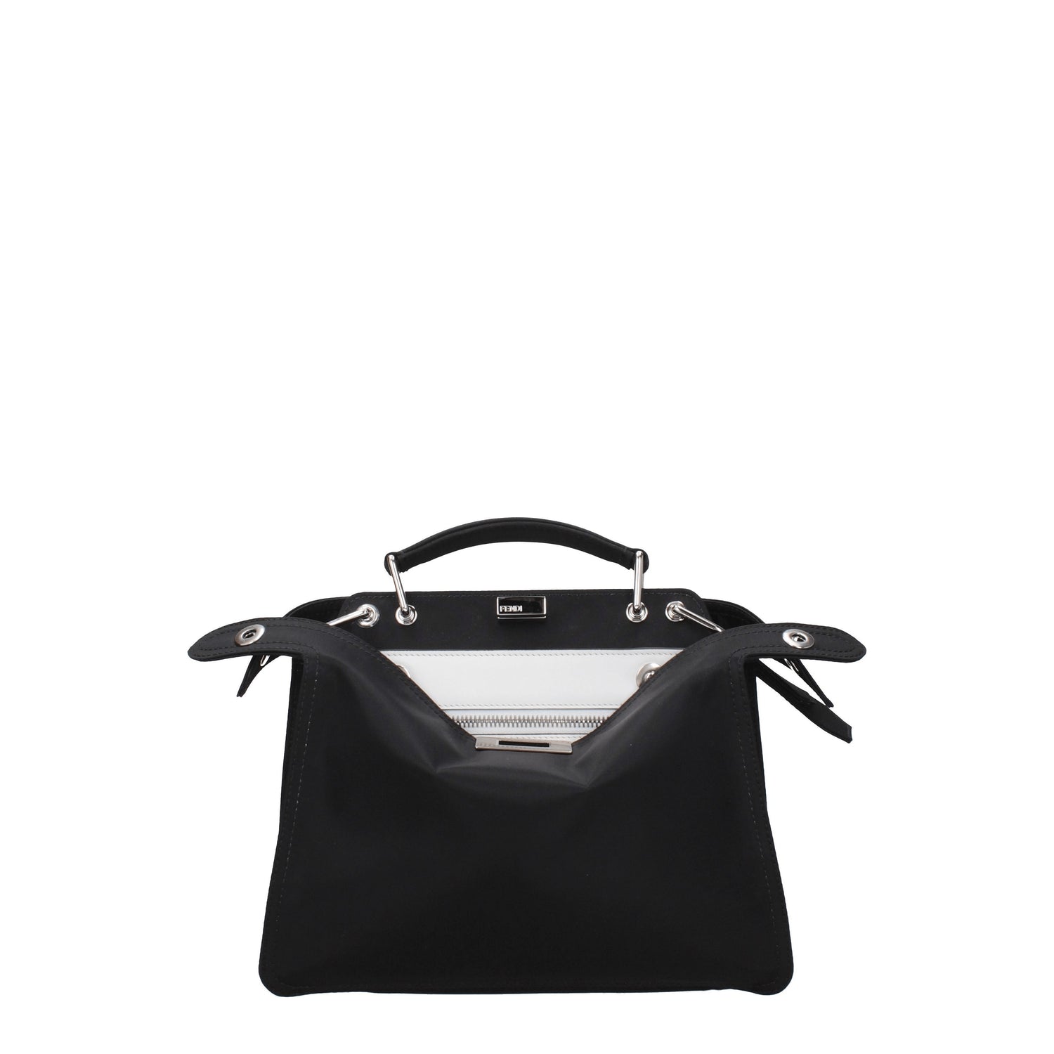 Fendi Borse a Mano peekaboo Uomo Nylon Nero