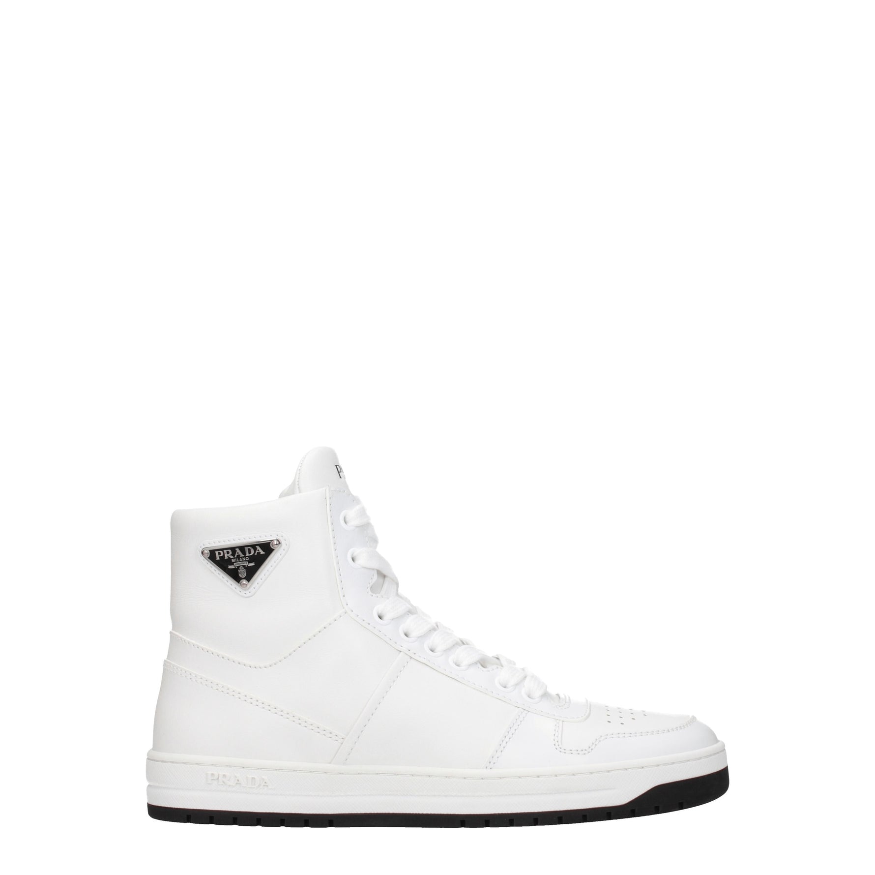 Prada Sneakers downtown Donna Pelle Bianco Nero